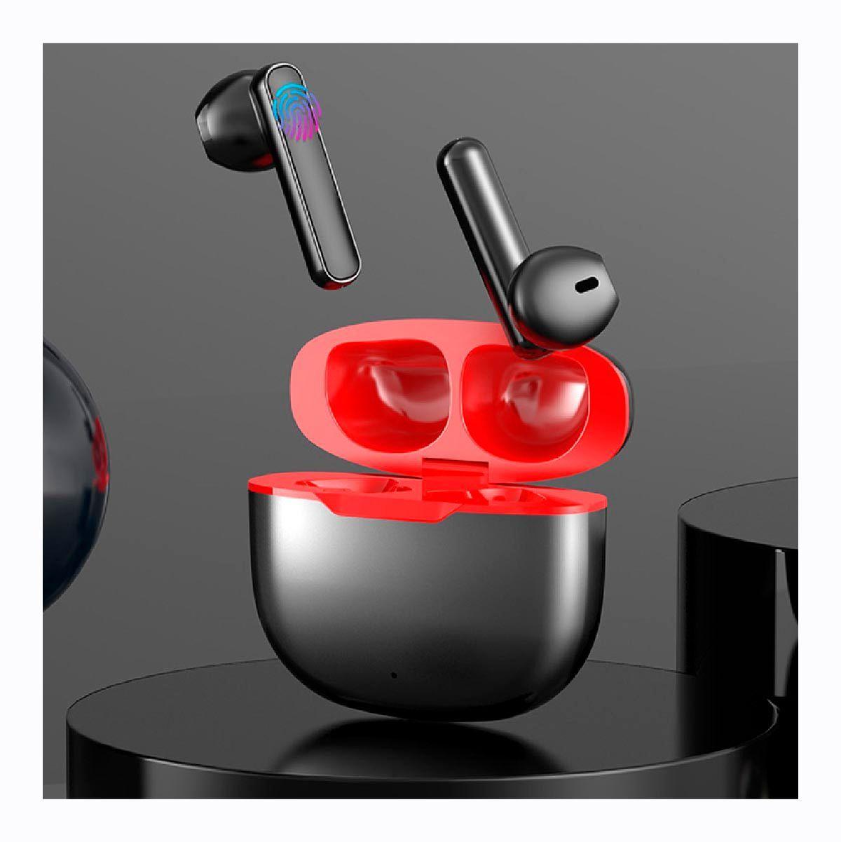 Audifonos Inalambricos TWS L33 Negro Rojo-3
