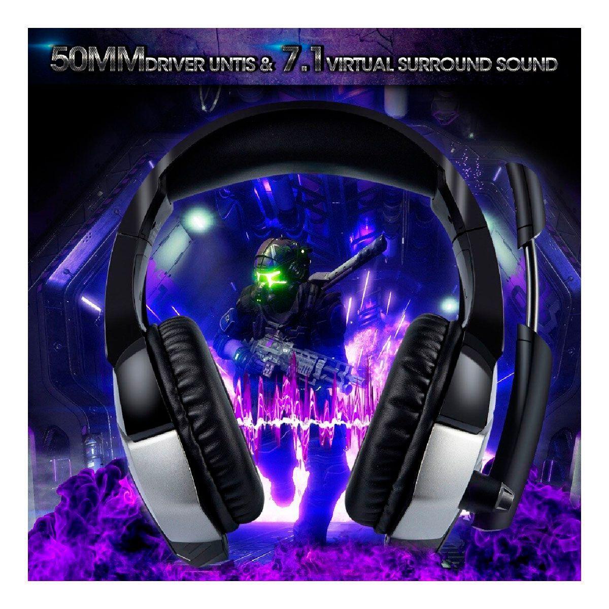 Audifonos Gamer Onikuma K5 PRO Negro Azul-3