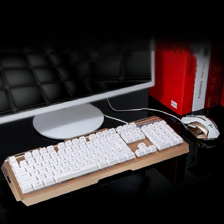Teclado + Mouse Gamer BUMB V1 Led Blanco-2