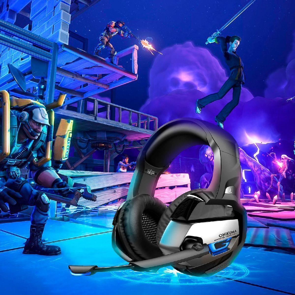 Audifonos Gamer Onikuma K5 Black Grey-5