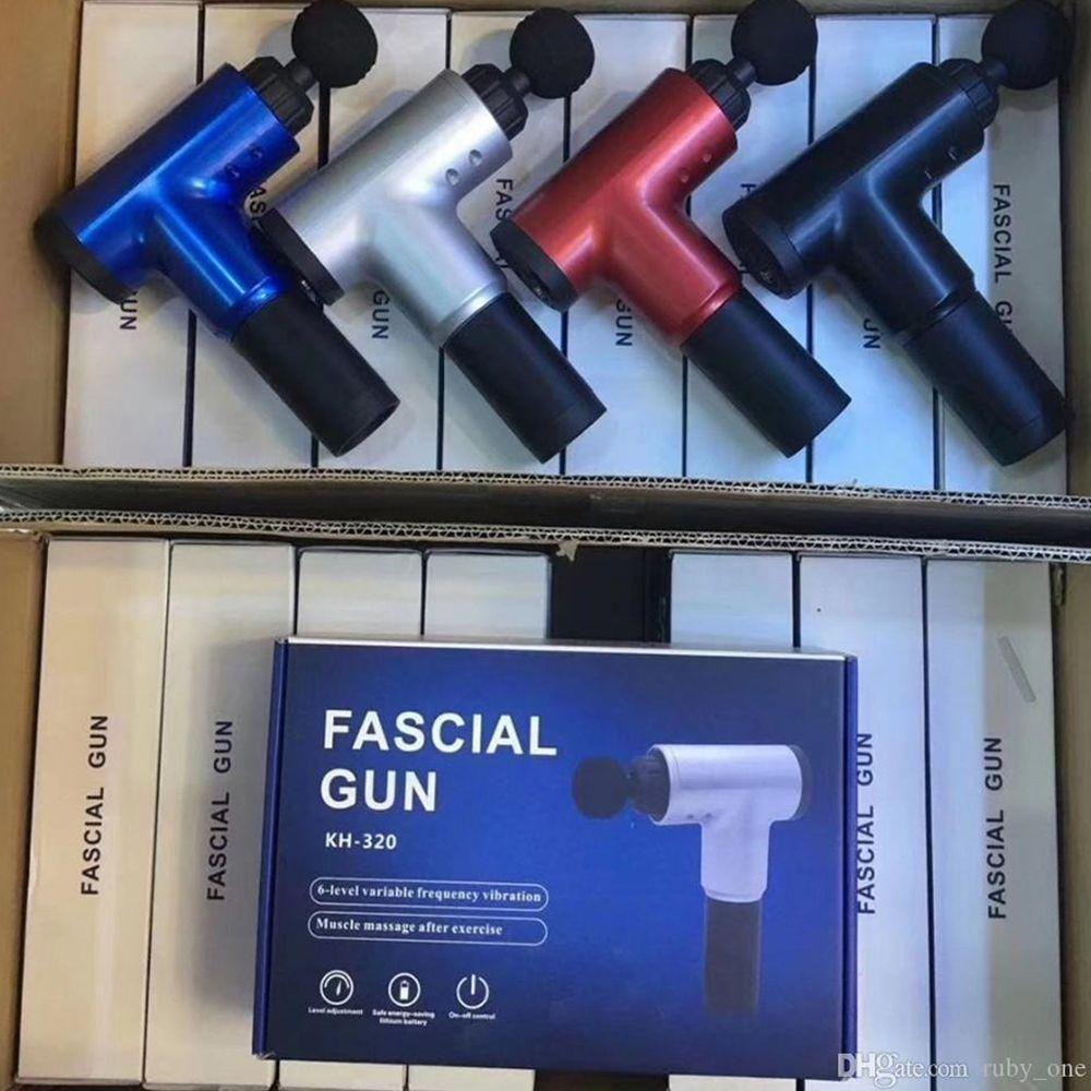 Pistola masajeador muscular analogo plateado-4