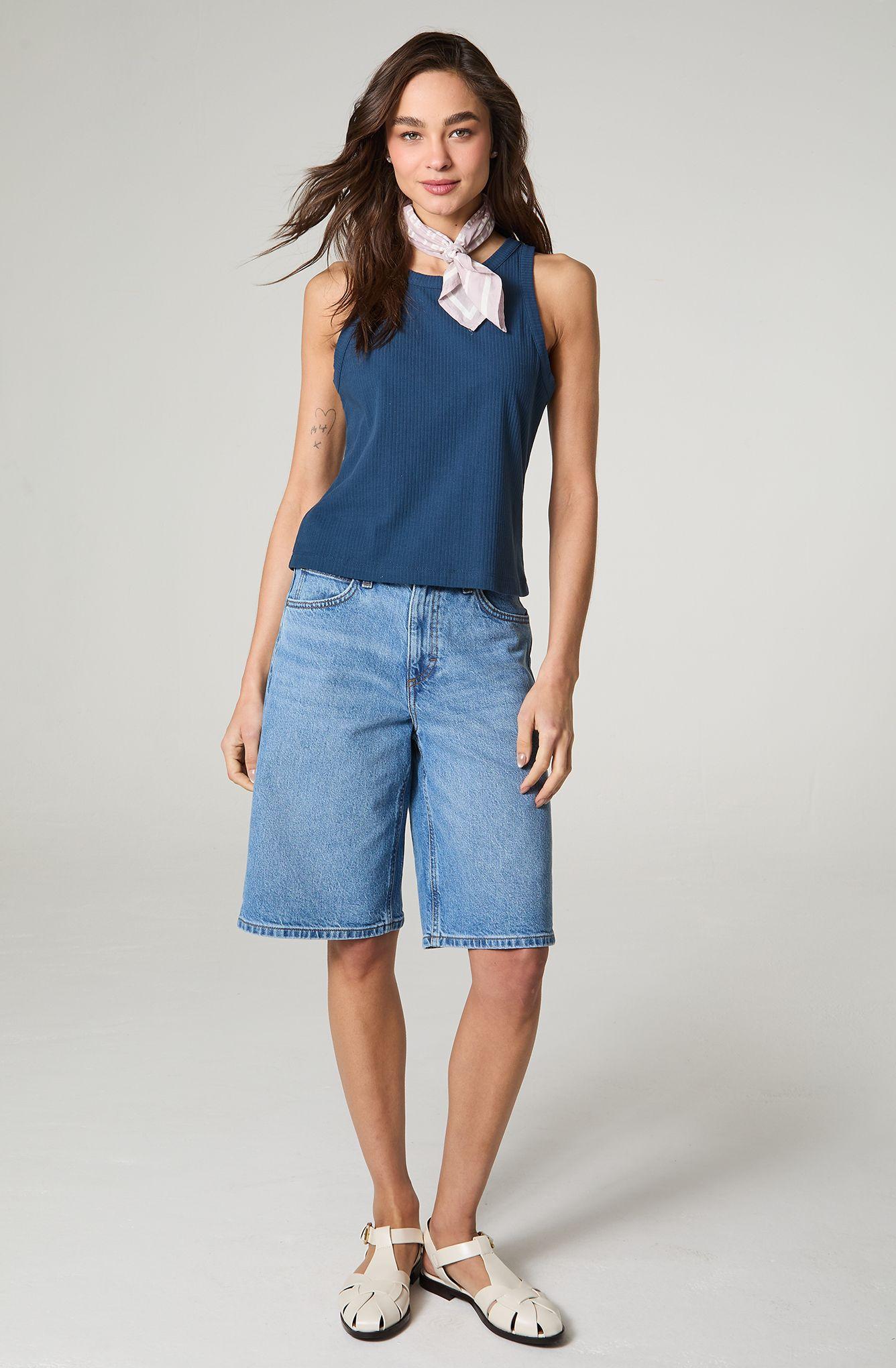 Polera Mujer Tank Sin Manga Regular  Fit-0