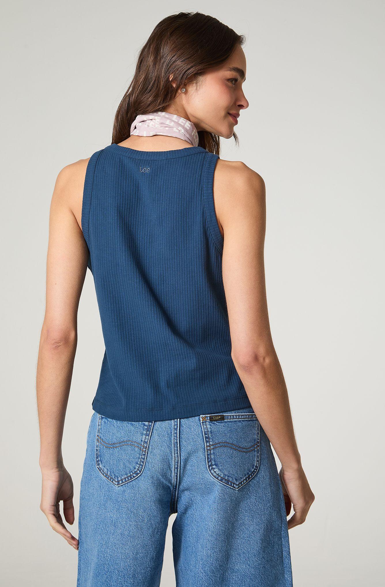 Polera Mujer Tank Sin Manga Regular  Fit-3