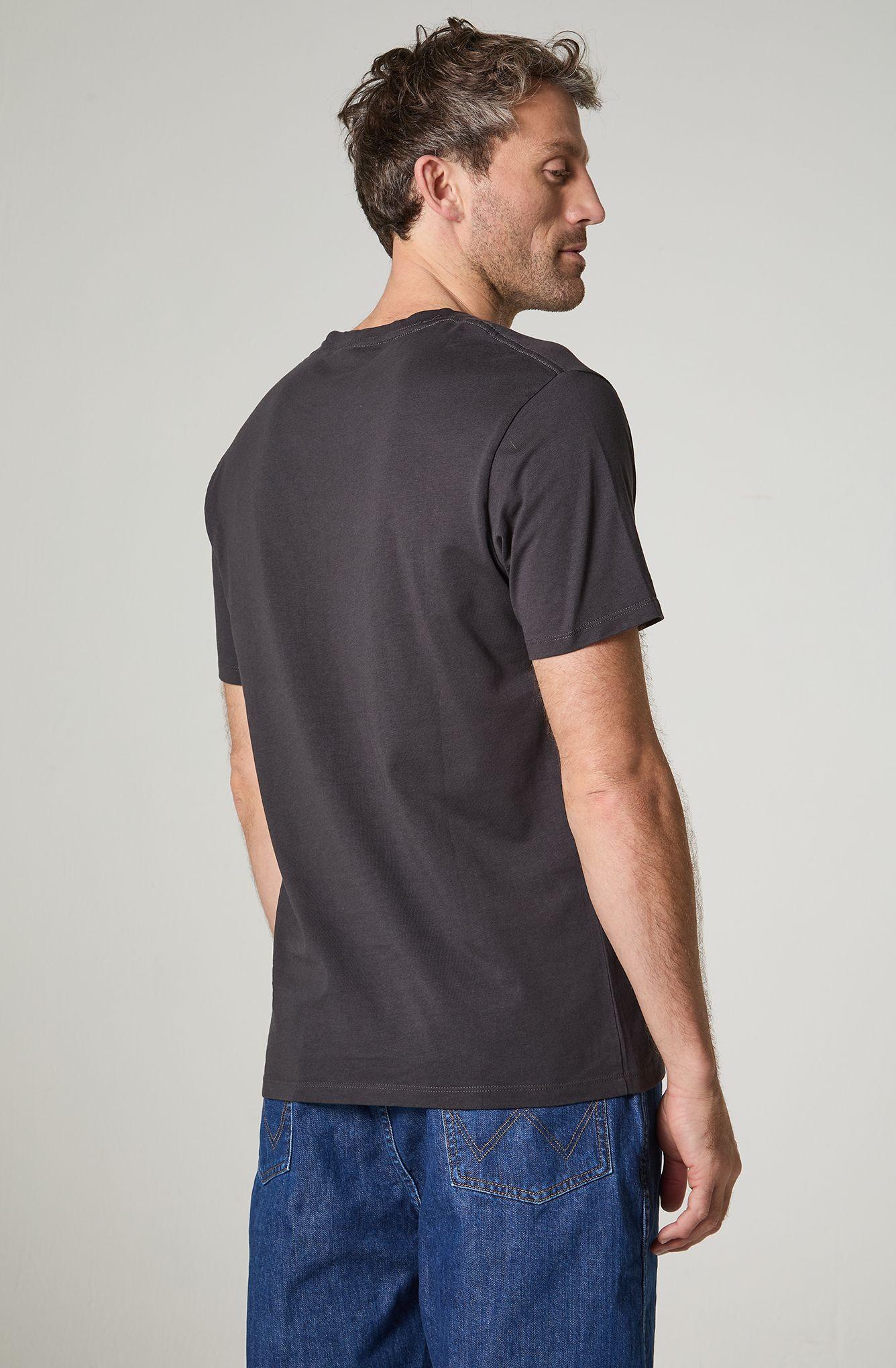 Polera Hombre Cuello Redondo Manga Corta Regular Fit 100% Cotton-3