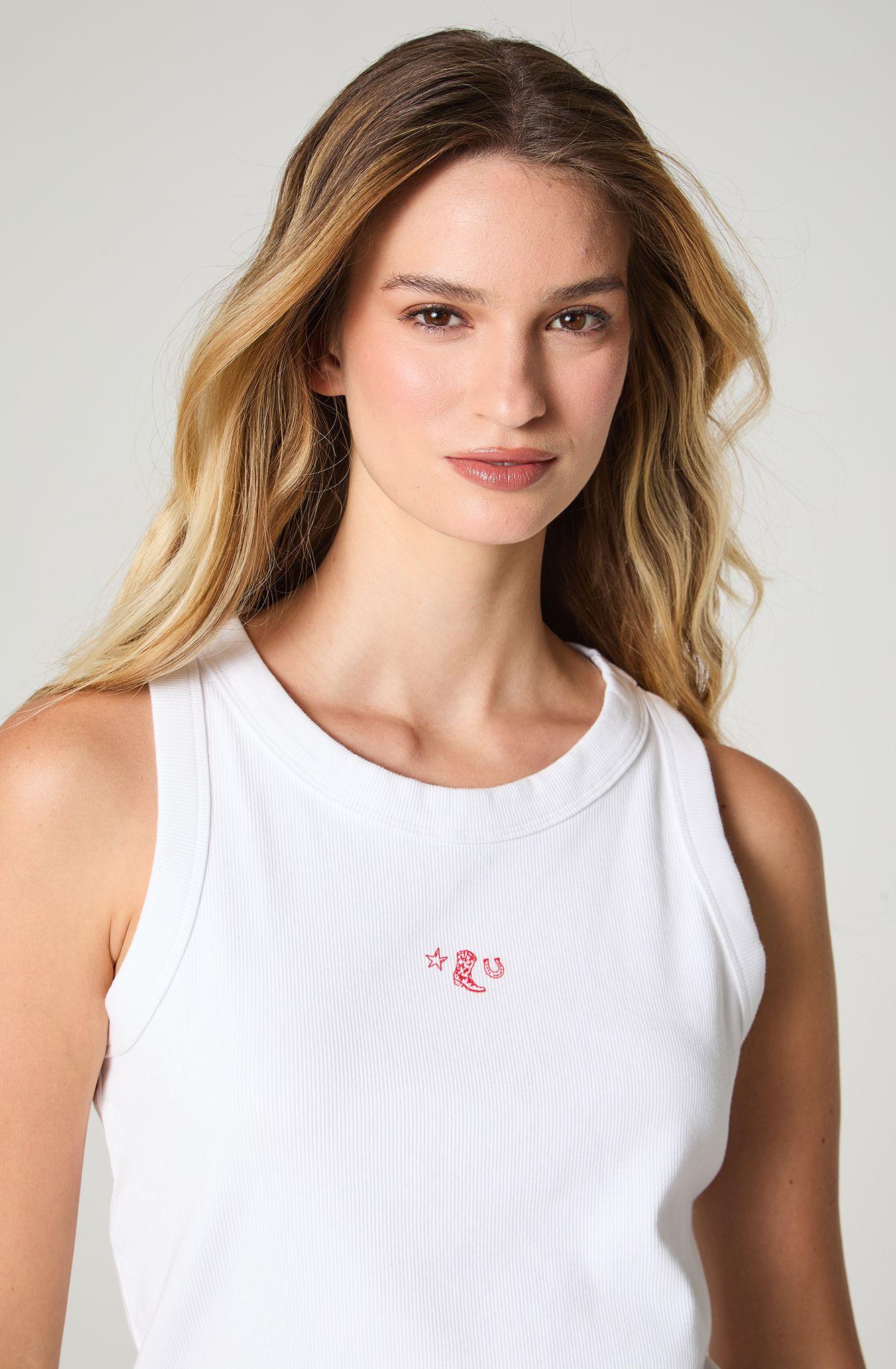 Polera Mujer Ringer Tank Sin Mangas Slim Fit-2