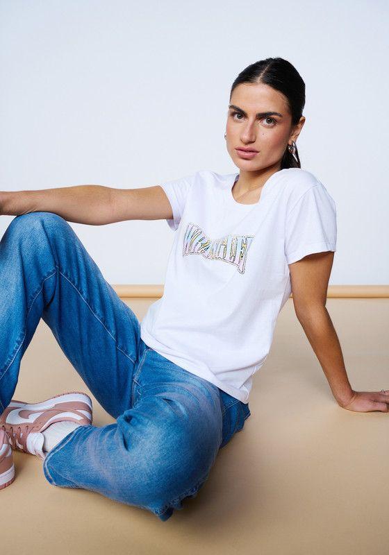 Poleras Mujer  Polera Graphic Logo White-2