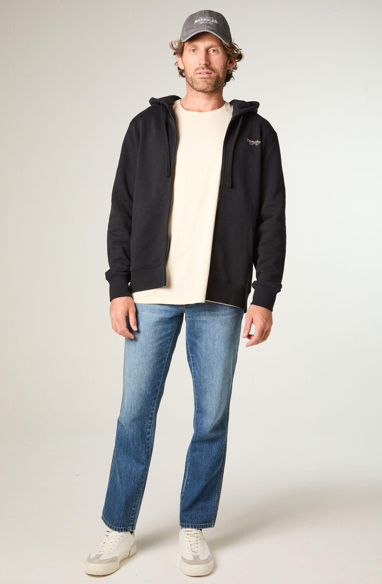 Poleron Hombre Hoodie Full Ziper Regular Fit Negro -1