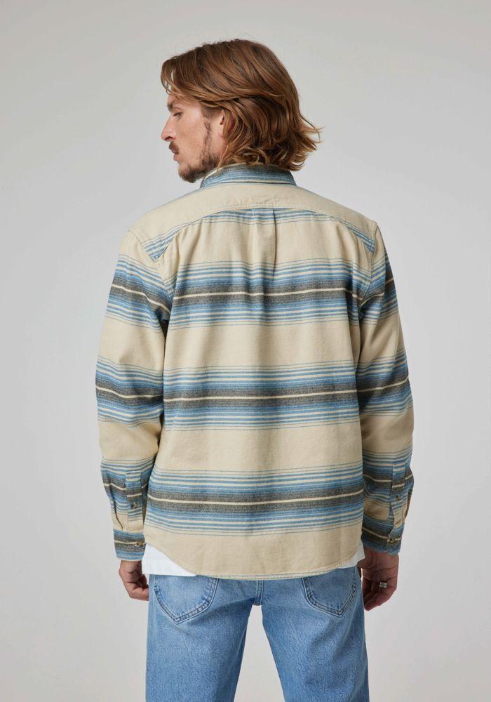 Camisa Hombre Riveted Shirt Relaxed Fit Café-2