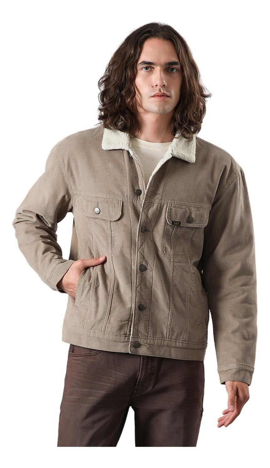 Chaqueta Hombre Relaxed Corduroy Jacket Beige-0