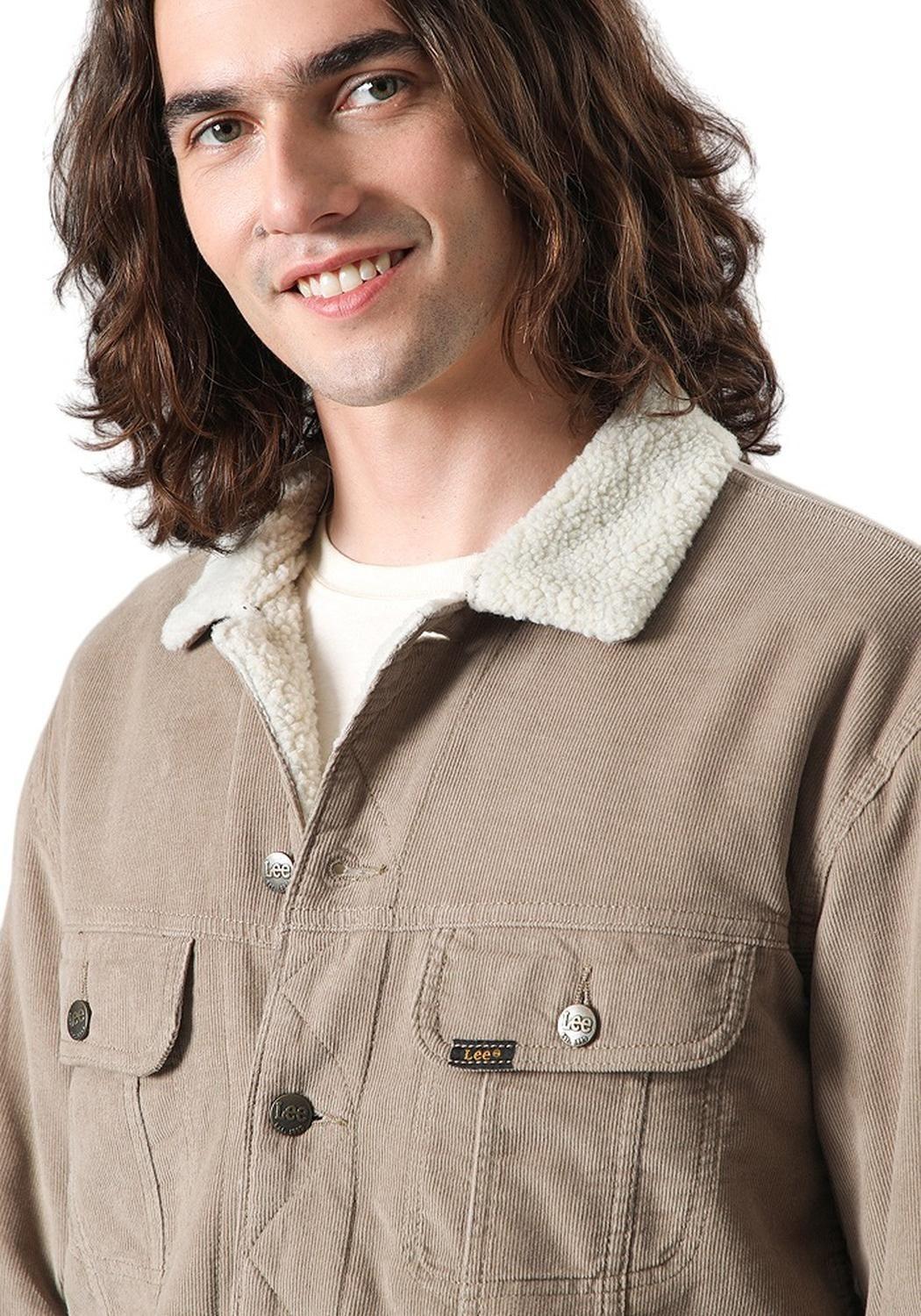 Chaqueta Hombre Relaxed Corduroy Jacket Beige-2