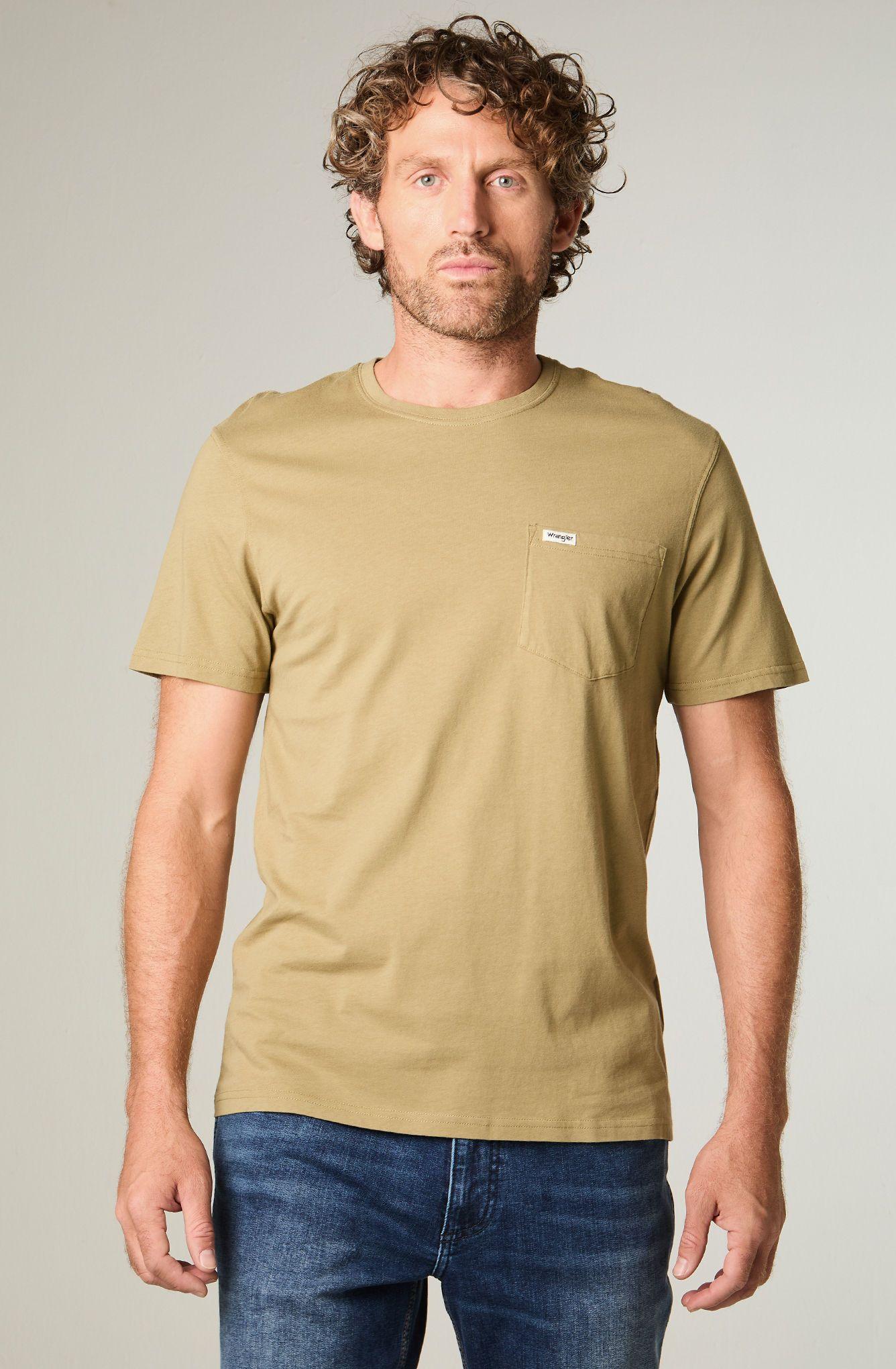 Polera Hombre Ss Pocket Tee Regular Fit Verde Militar -0