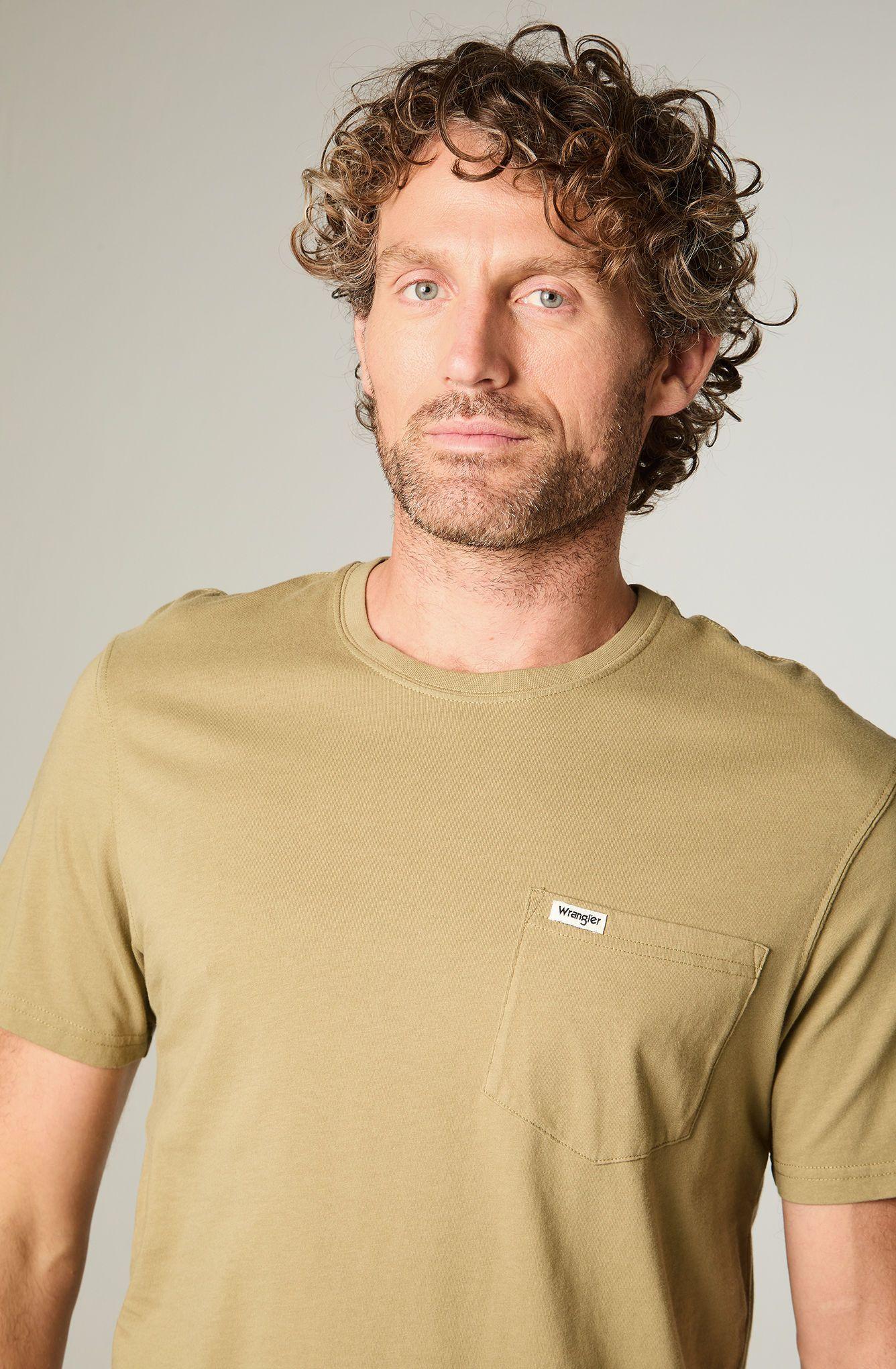 Polera Hombre Ss Pocket Tee Regular Fit Verde Militar -2
