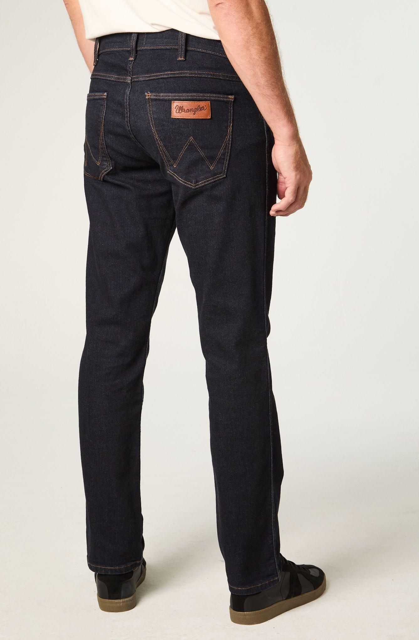Jeans Hombre Greensboro Straight Tiro Medio Azul Oscuro -2