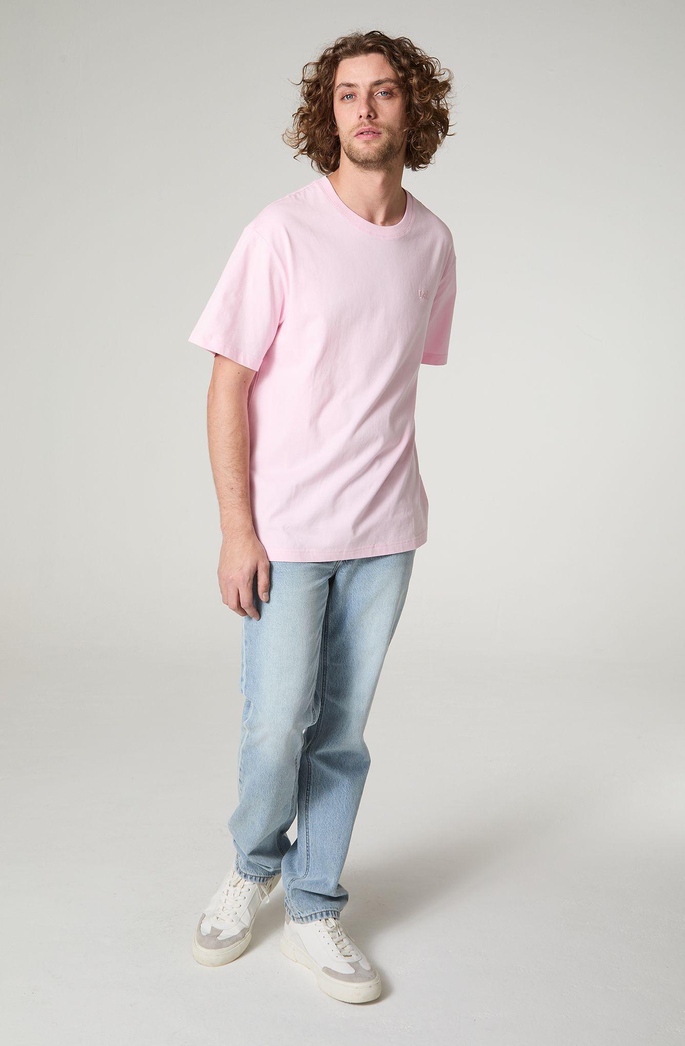 Polera Hombre Cuello Redondo Manga Corta  Regular  Fit Bordado-0