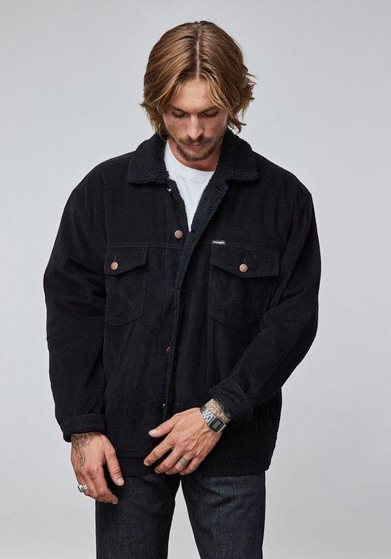 Chaqueta Wrangler Hombre Authentic Corduroy Black-0