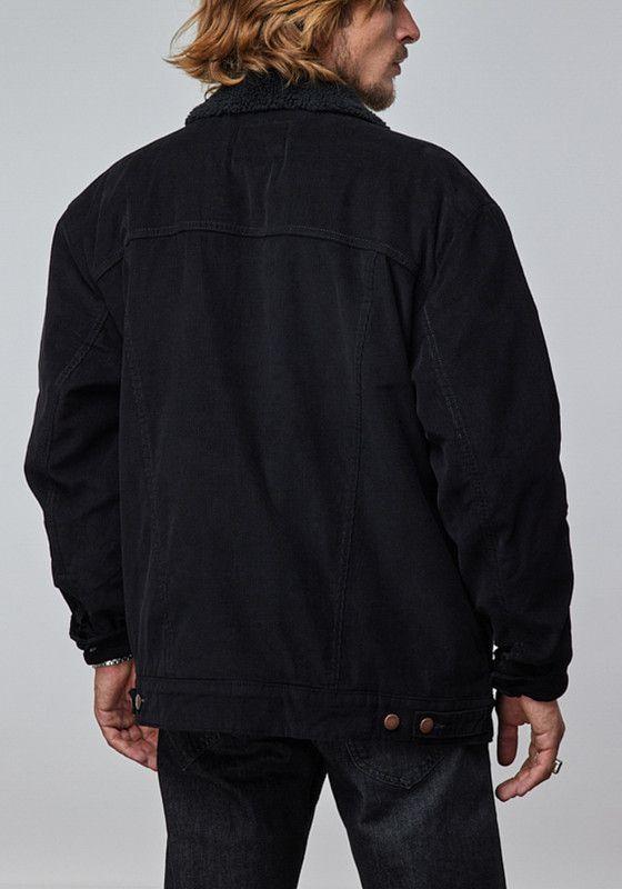 Chaqueta Wrangler Hombre Authentic Corduroy Black-2
