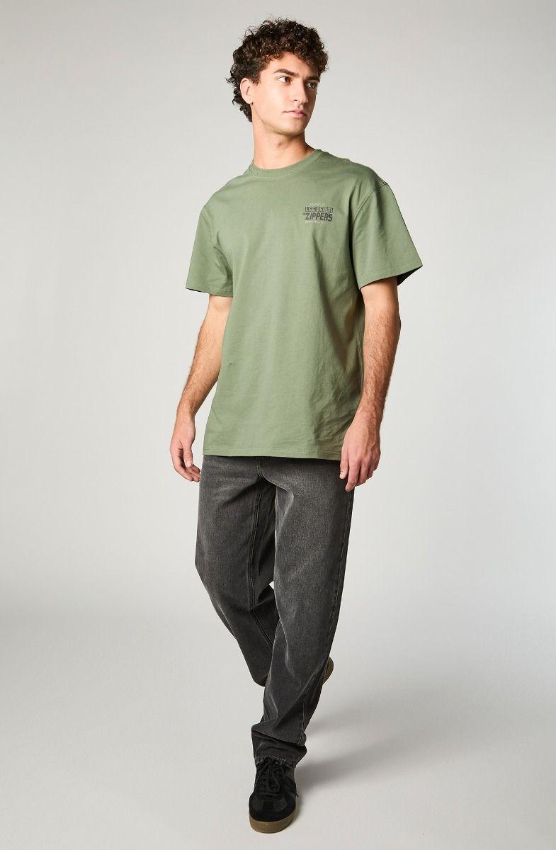 Polera Hombre Relaxed Zippers  Green-3