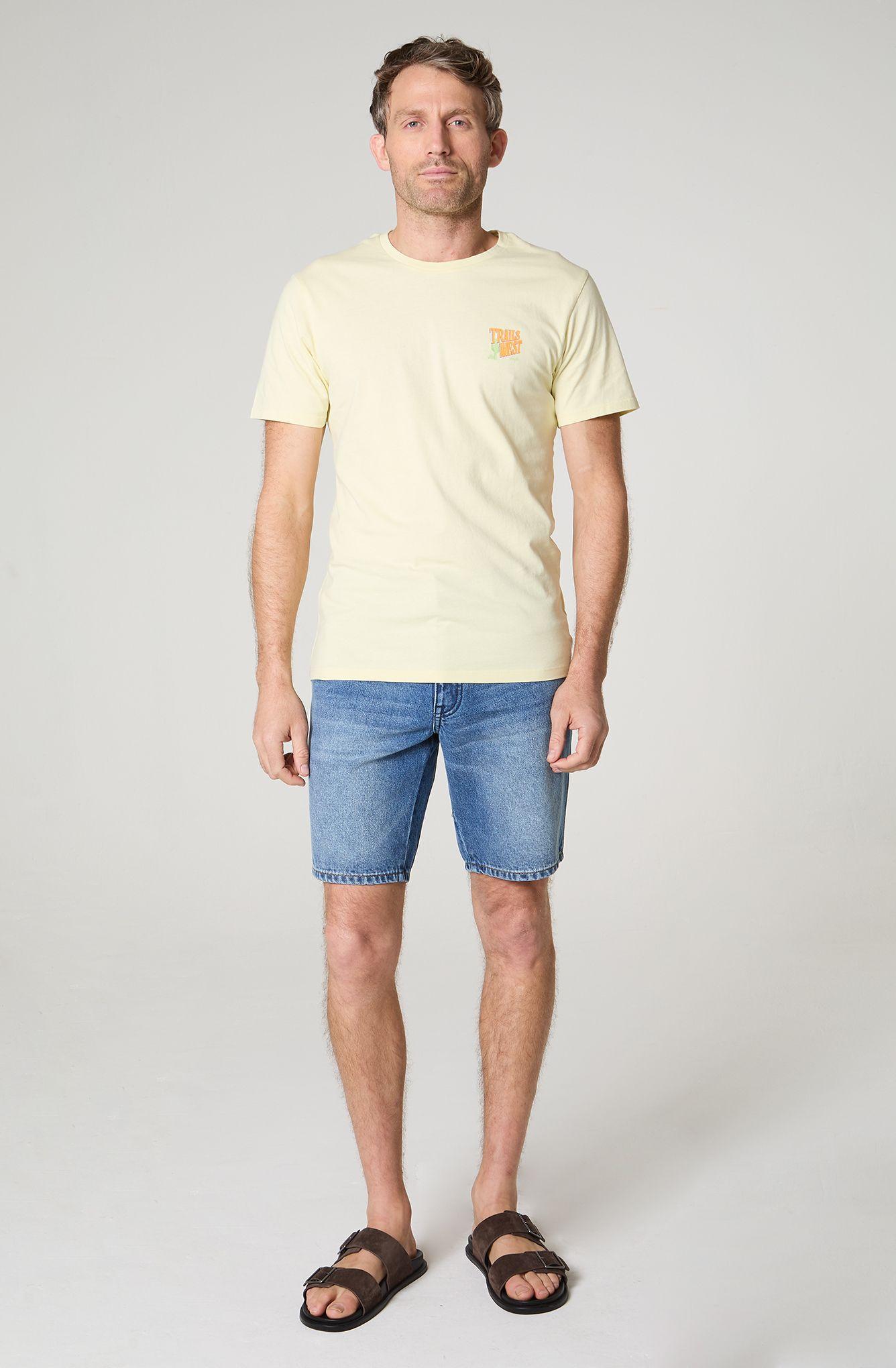 Polera Hombre Cuello Redondo Manga Corta Regular Fit 100% Cotton-0