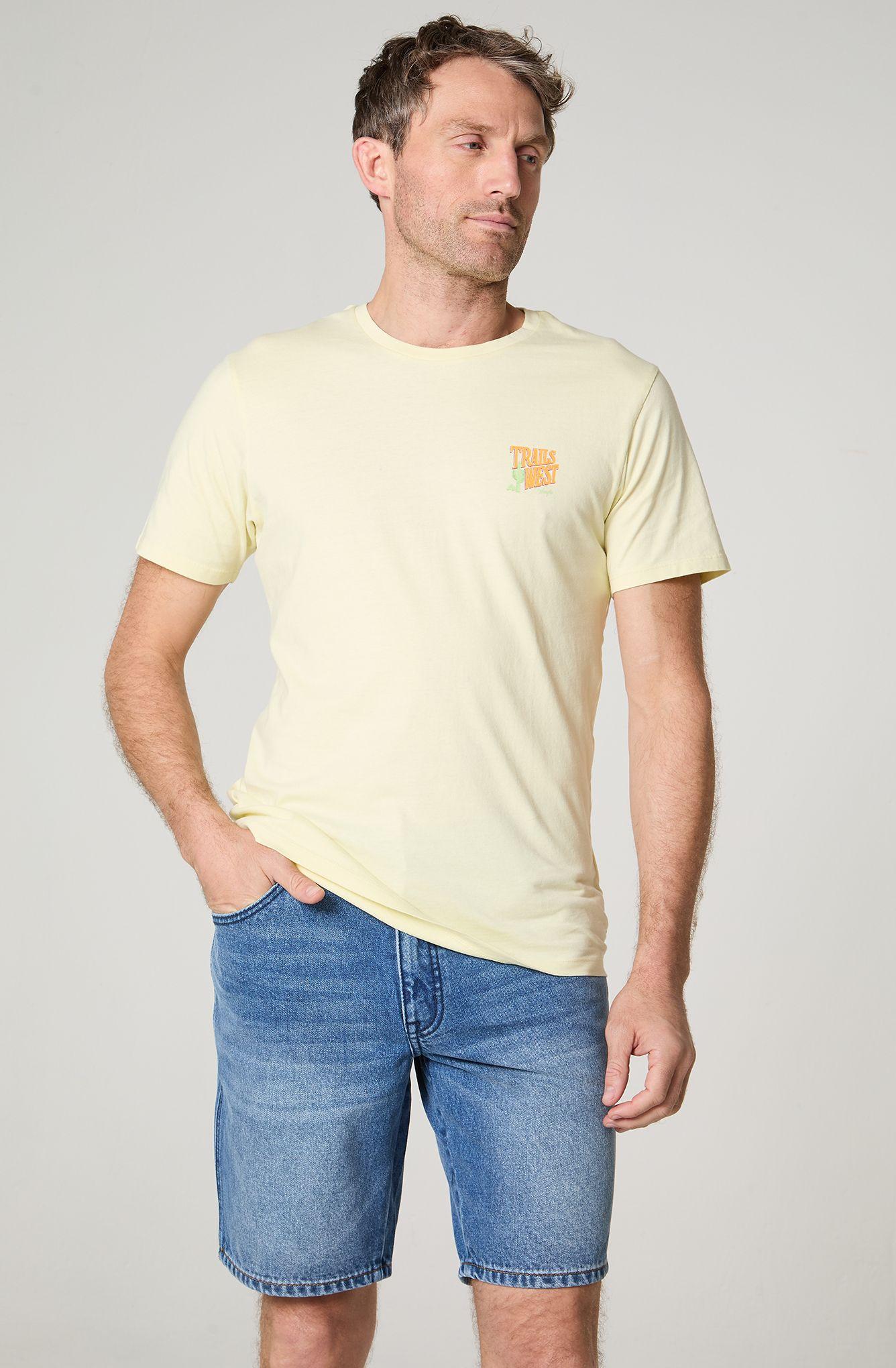 Polera Hombre Cuello Redondo Manga Corta Regular Fit 100% Cotton-1