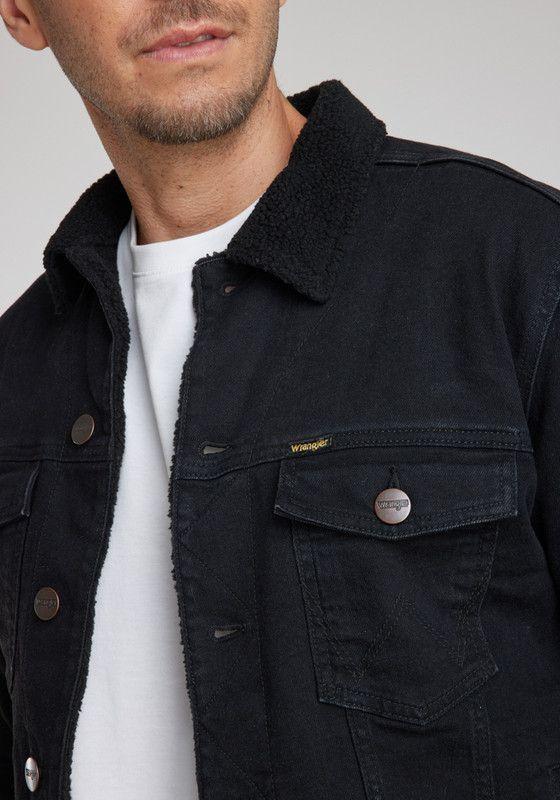 Chaqueta Wrangler Hombre Authentic Sherpa Black-2