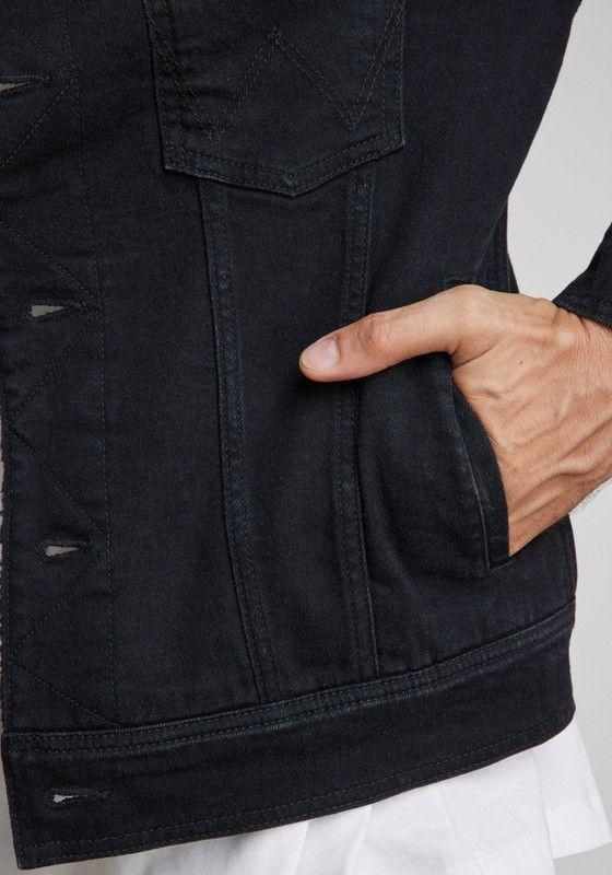 Chaqueta Wrangler Hombre Authentic Sherpa Black-3