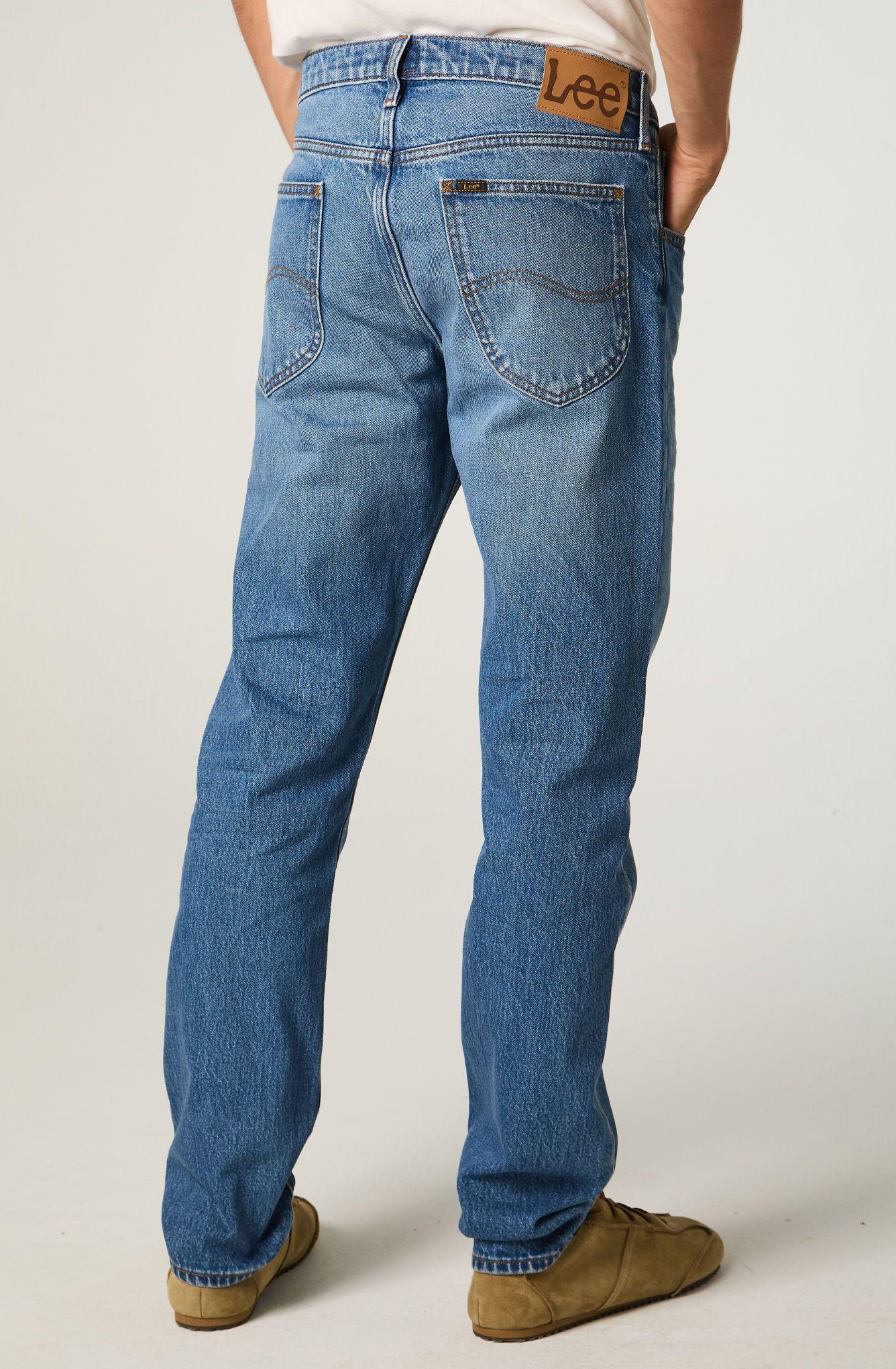 Jeans Hombre Straight Tiro Medio Azul Daren -2