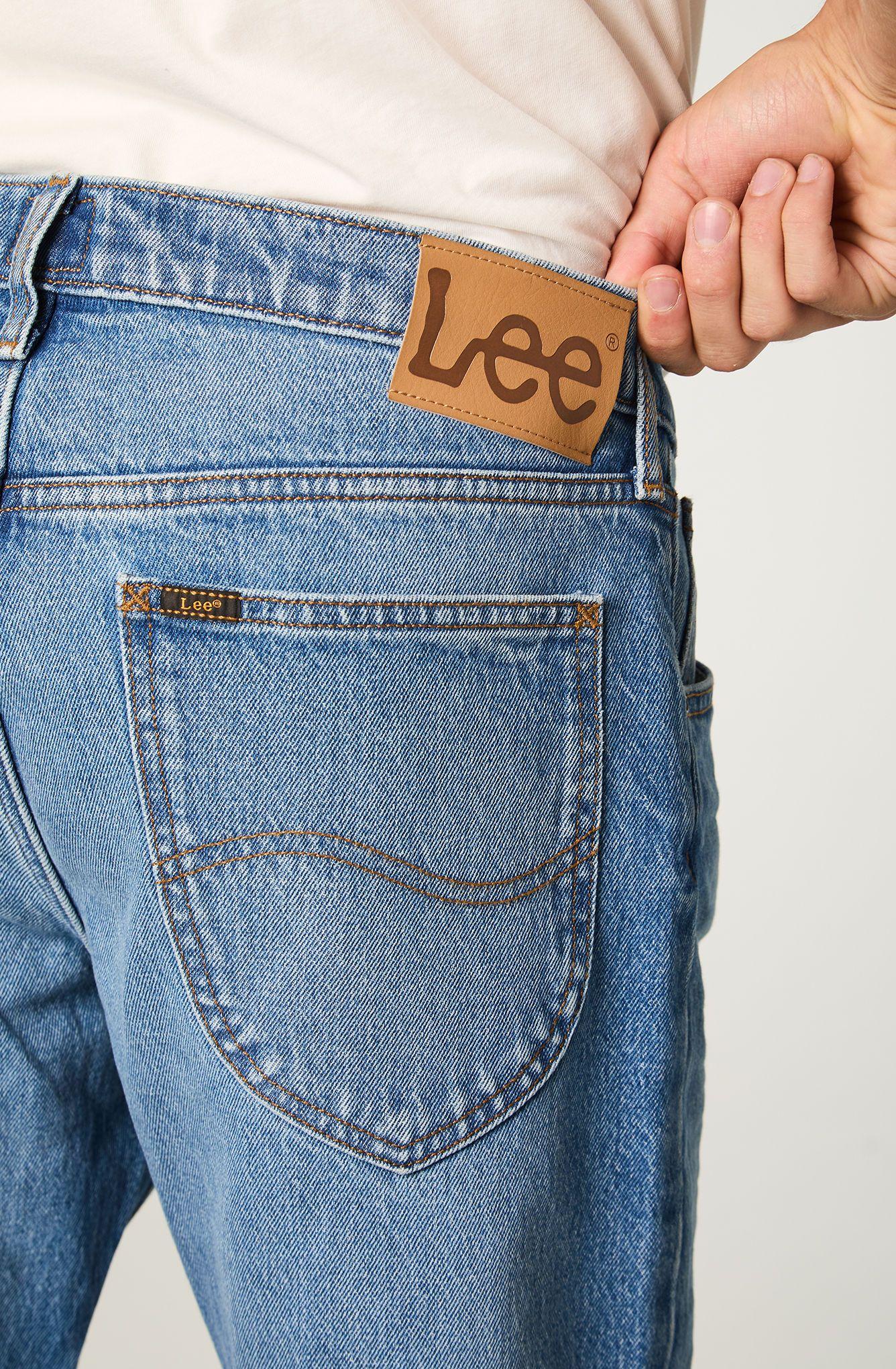 Jeans Hombre Straight Tiro Medio Azul Daren -3