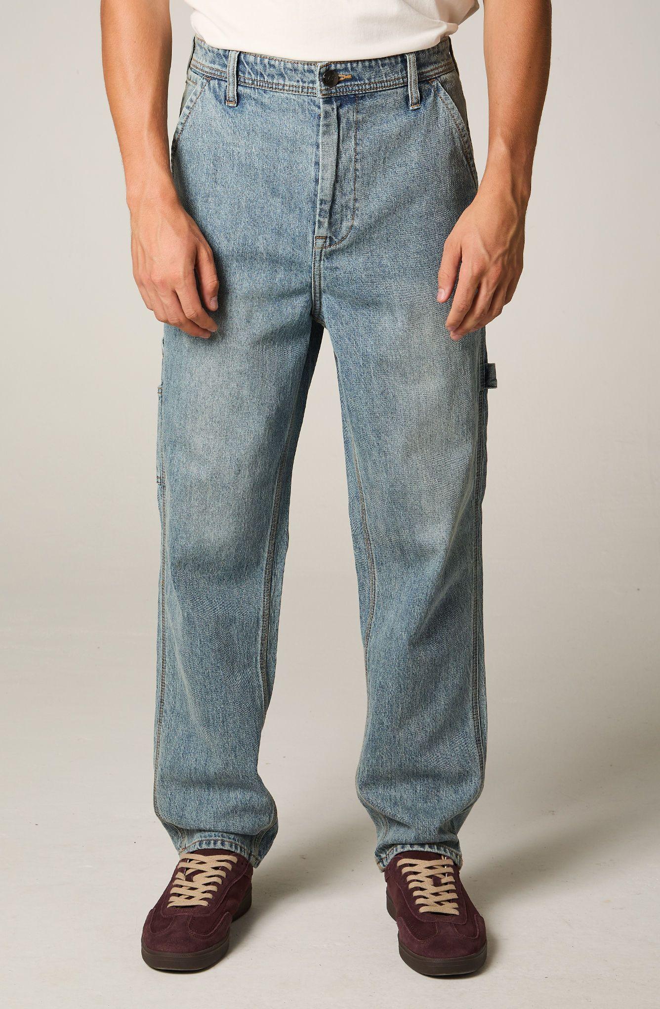 Jeans Hombre Relax Azul Carpenter -0