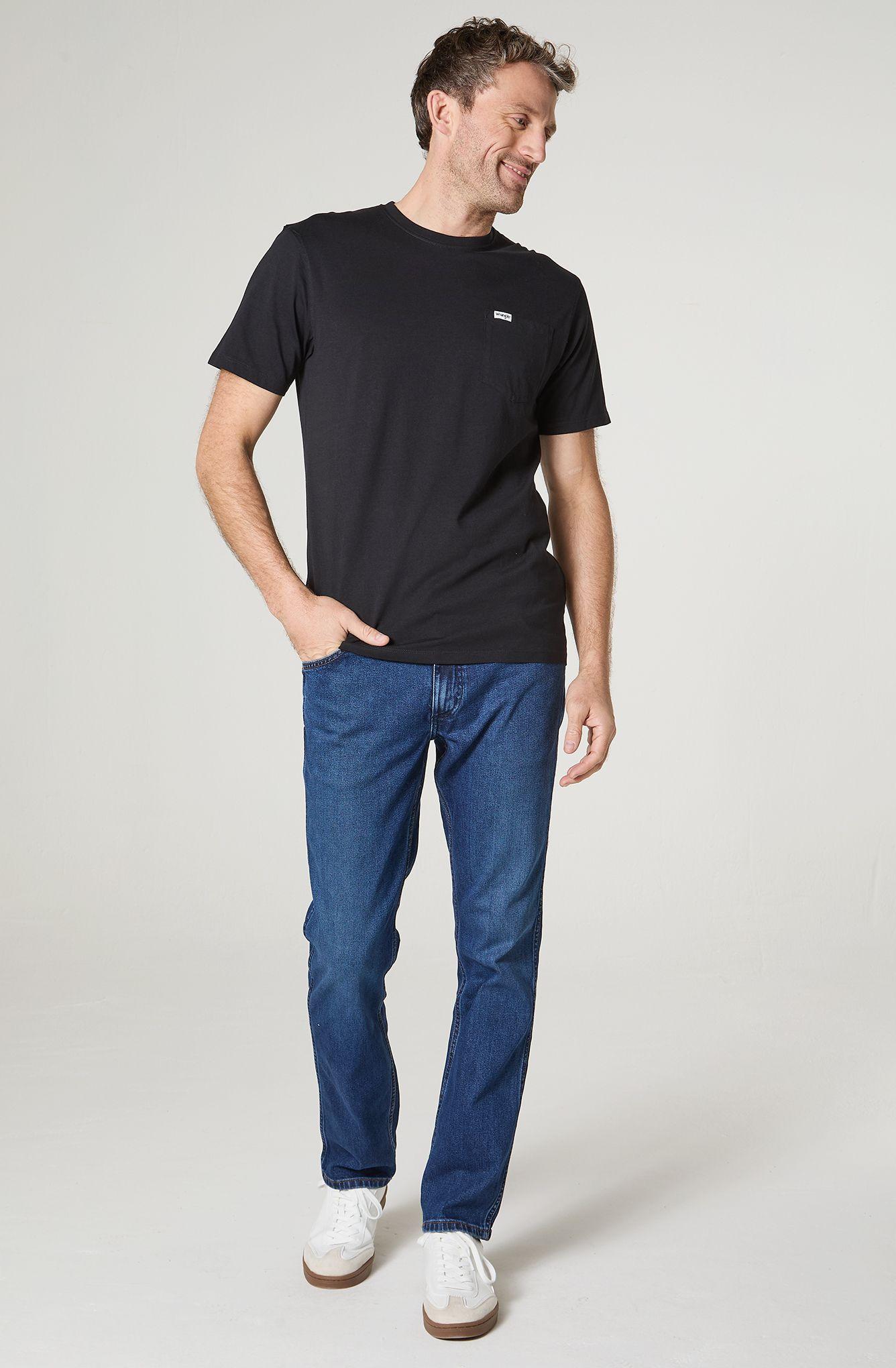 Polera Hombre Cuello Redondo Con Bolsillo Regular Fit 100% Cotton-0
