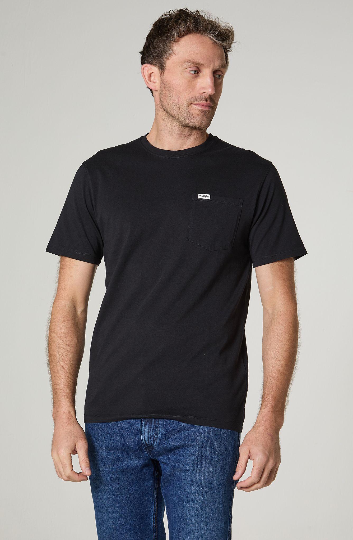 Polera Hombre Cuello Redondo Con Bolsillo Regular Fit 100% Cotton-1
