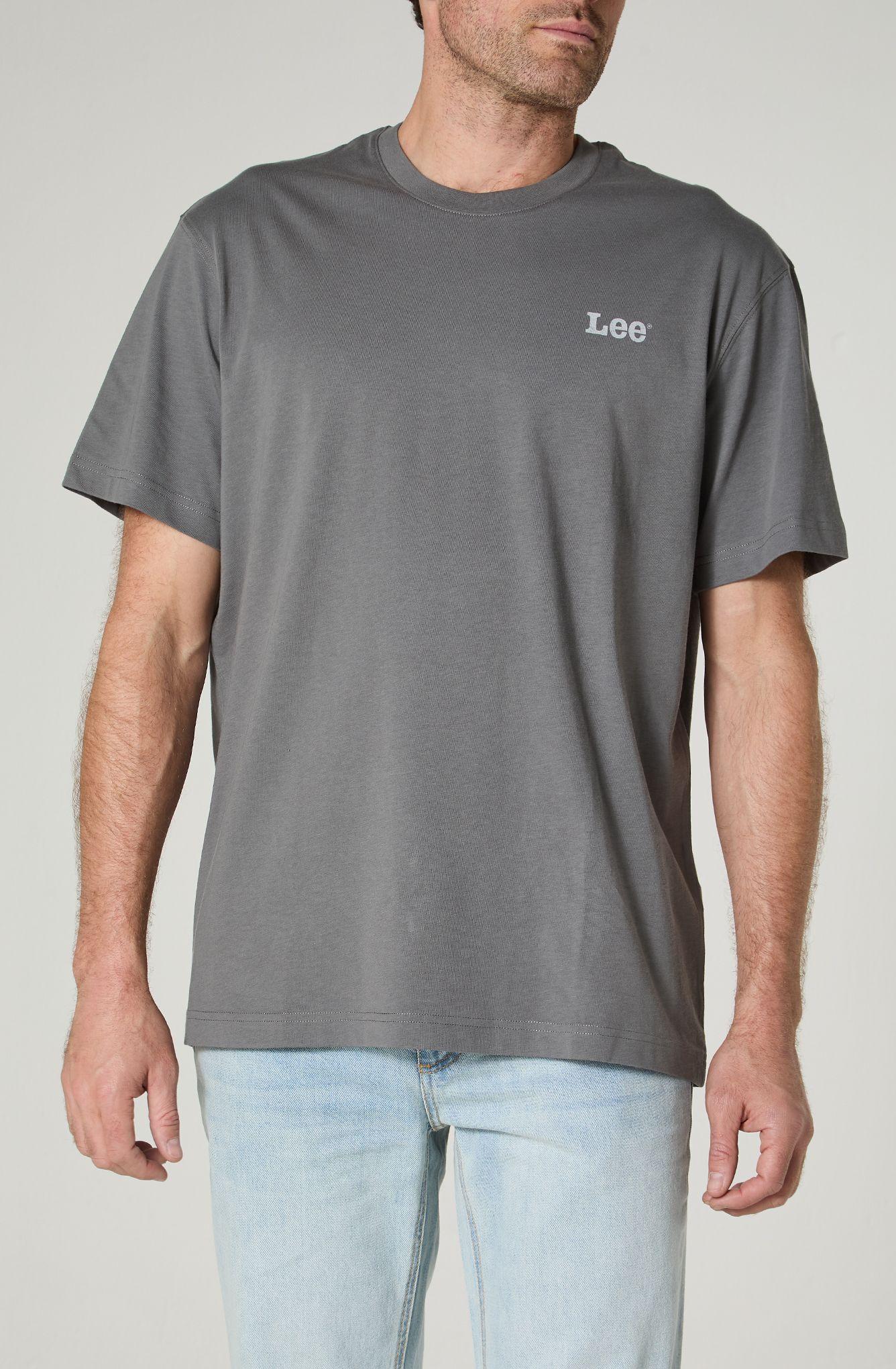 Polera Hombre Cuello Redondo Manga Corta  Con Estampado En Espalda Regular Fit-1