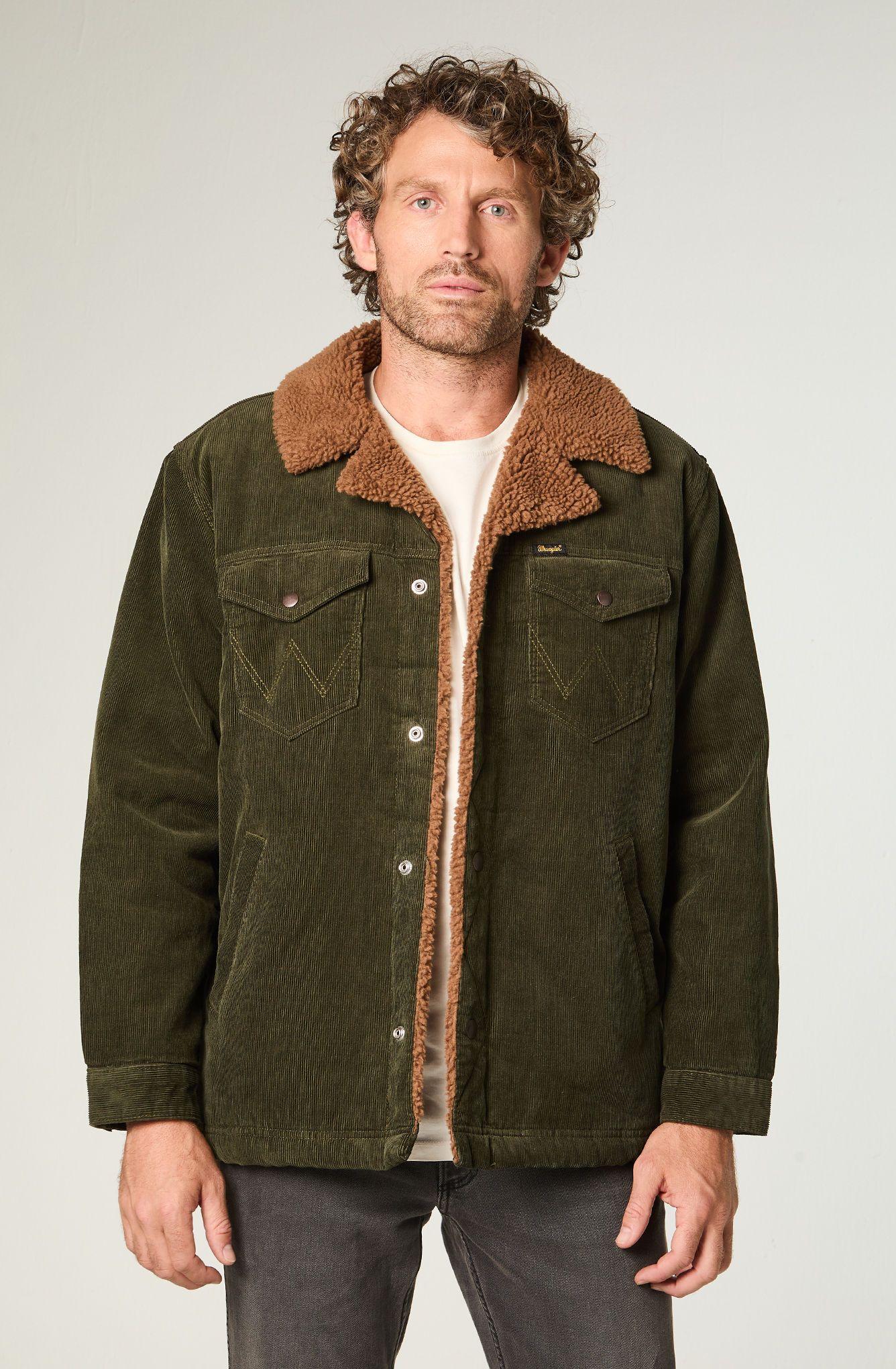 Chaqueta Hombre Wrange Coat Regular Fit Verde Oscuro -0