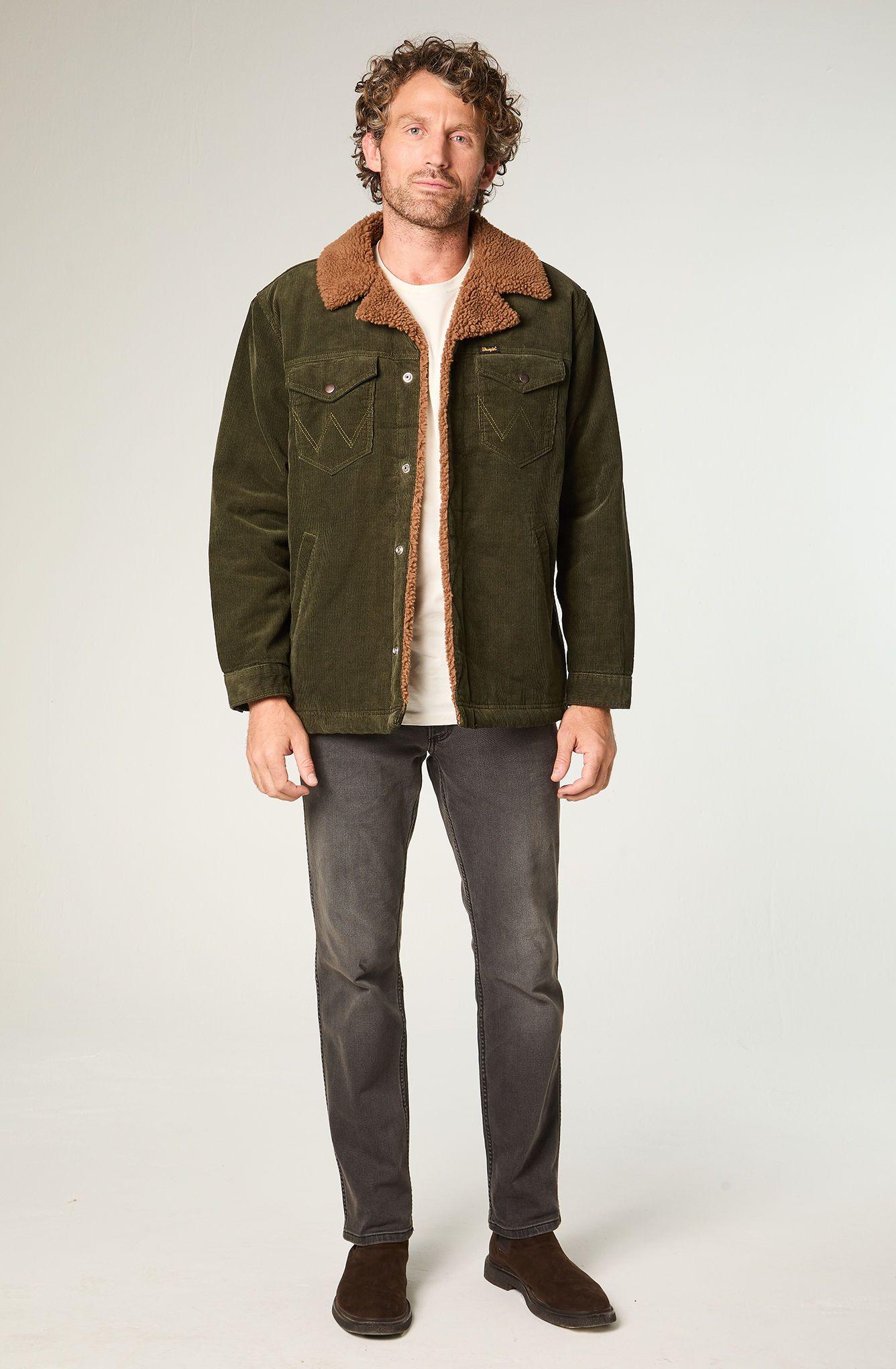 Chaqueta Hombre Wrange Coat Regular Fit Verde Oscuro -1