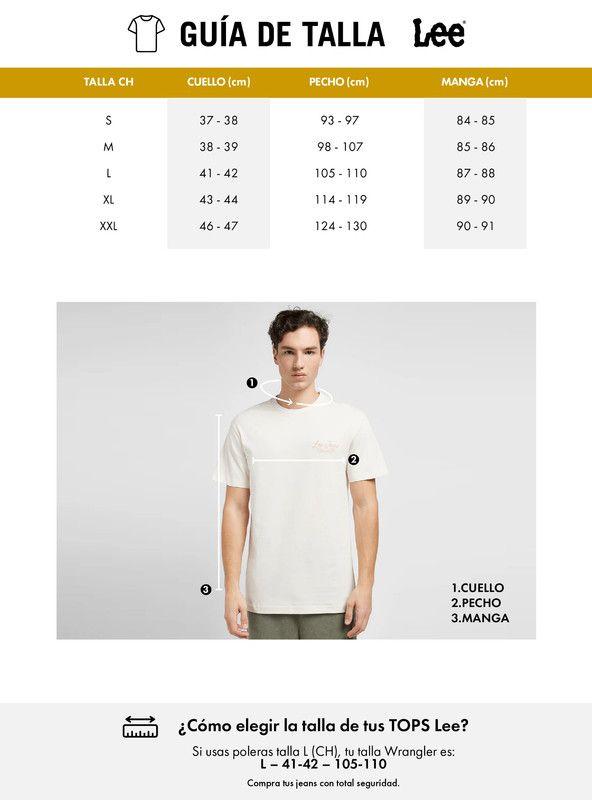 Polera Hombre Cuello Redondo Manga Corta  Regular  Fit Bordado-5