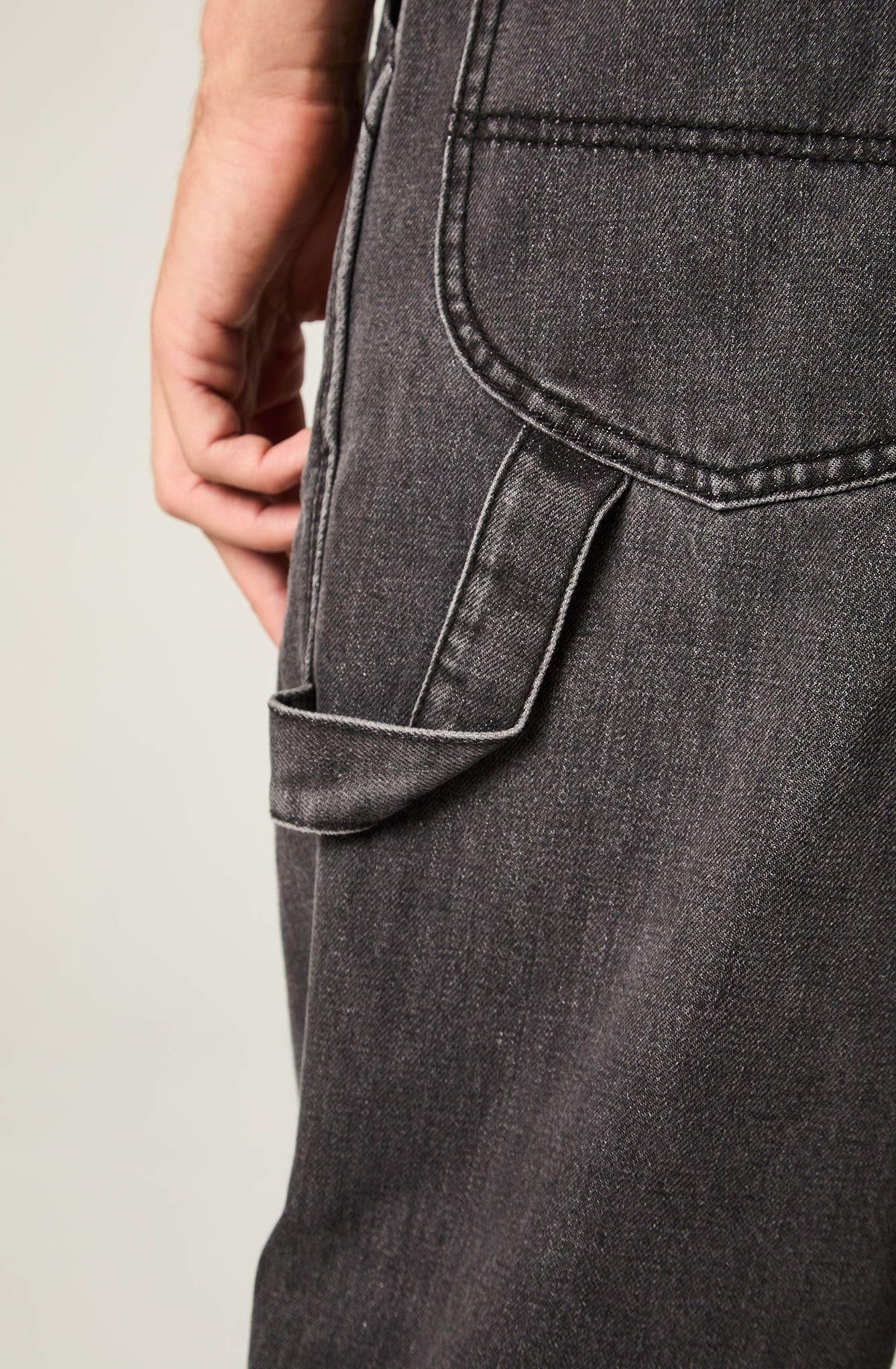 Jeans Hombre Relax Negro Carpenter -3