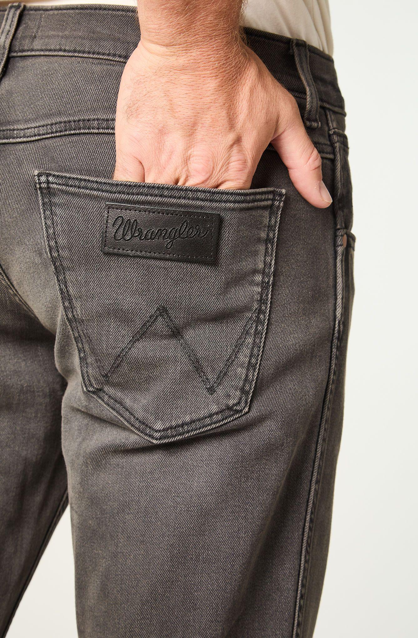 Jeans Hombre Greensboro Straight Tiro Medio Gris -3