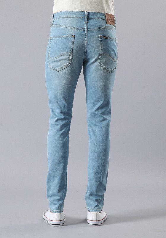 Jeans Malone Skinny Tiro Medio Azul Claro-1
