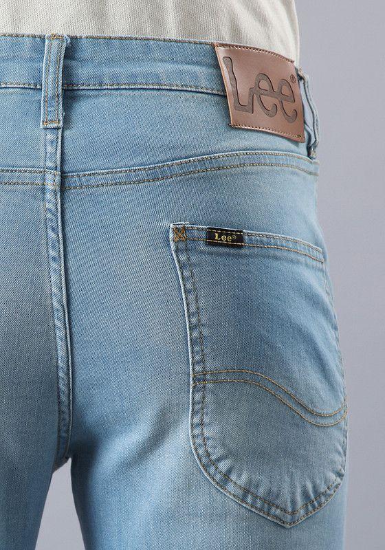 Jeans Malone Skinny Tiro Medio Azul Claro-3