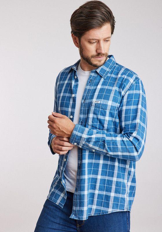 Camisa Hombre 1 Pkt Indigo Shirt Blue Indigo-0