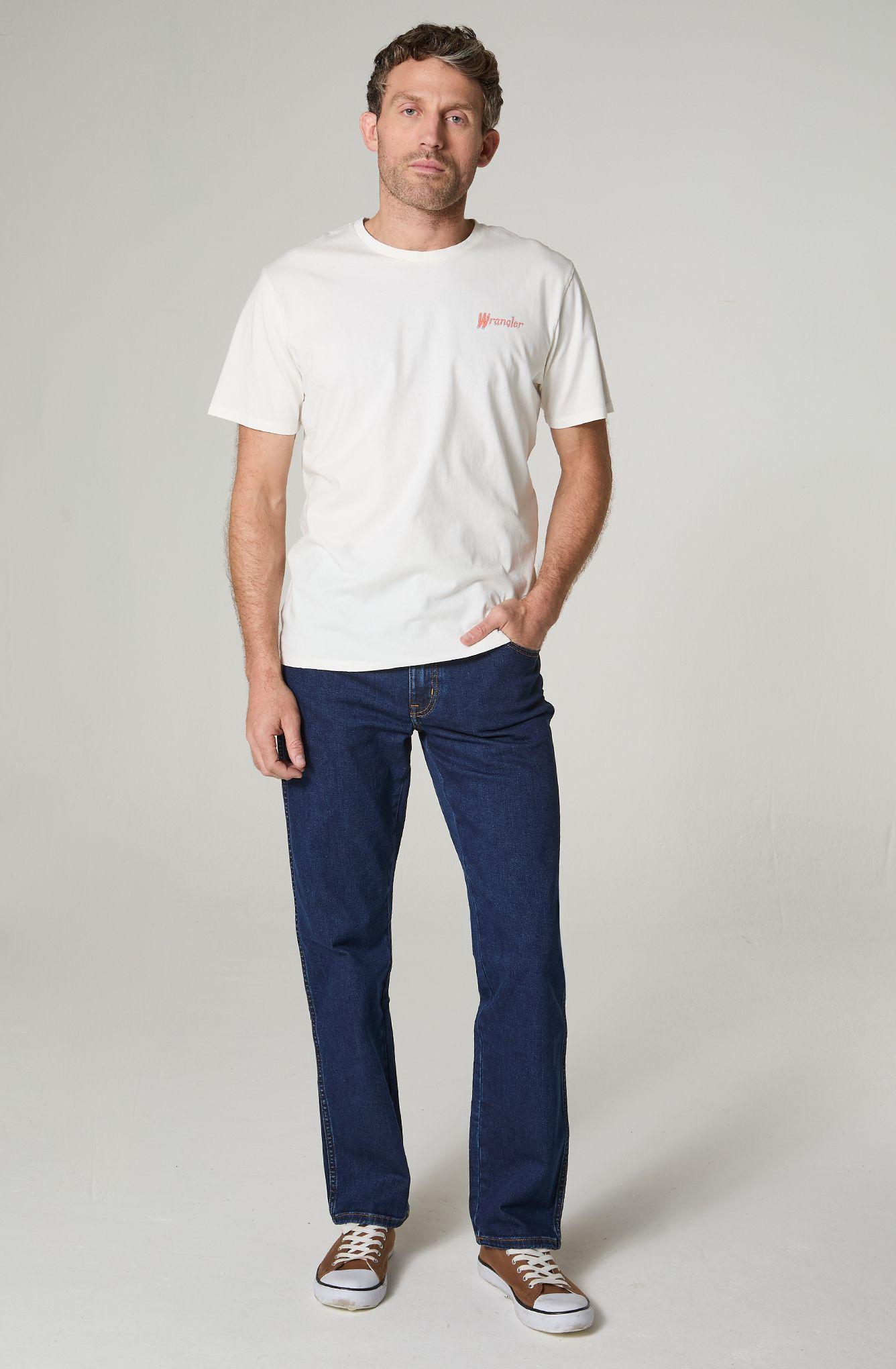 Polera Hombre Cuello Redondo Con Estampado En Espalda Regular Fit 100% Cotton-0