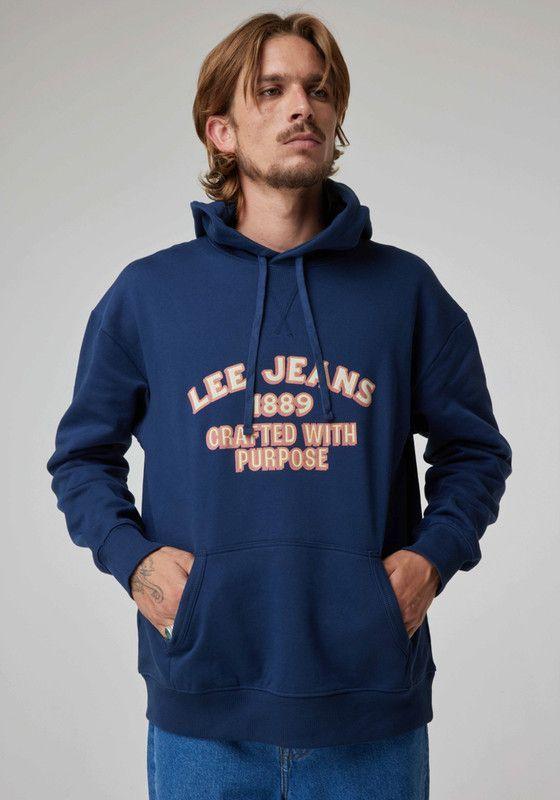 Poleron Hombre Loose Fit Navy-0