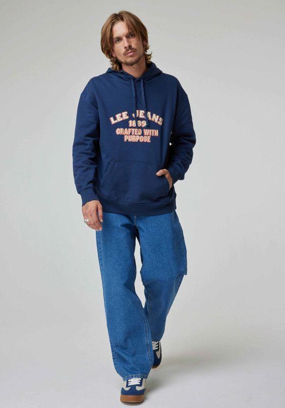 Poleron Hombre Loose Fit Navy-4