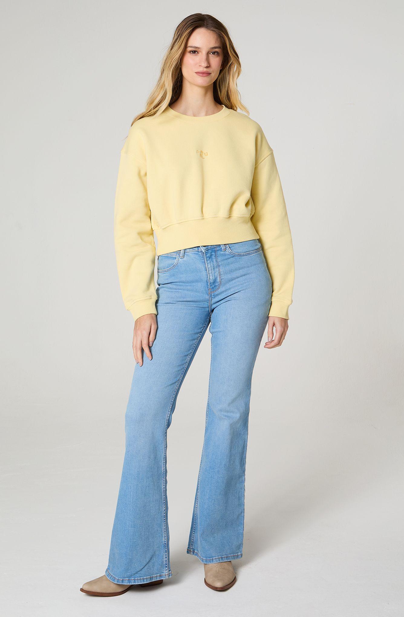 Poleron Mujer Cuello Redondo Relaxed Fit-0