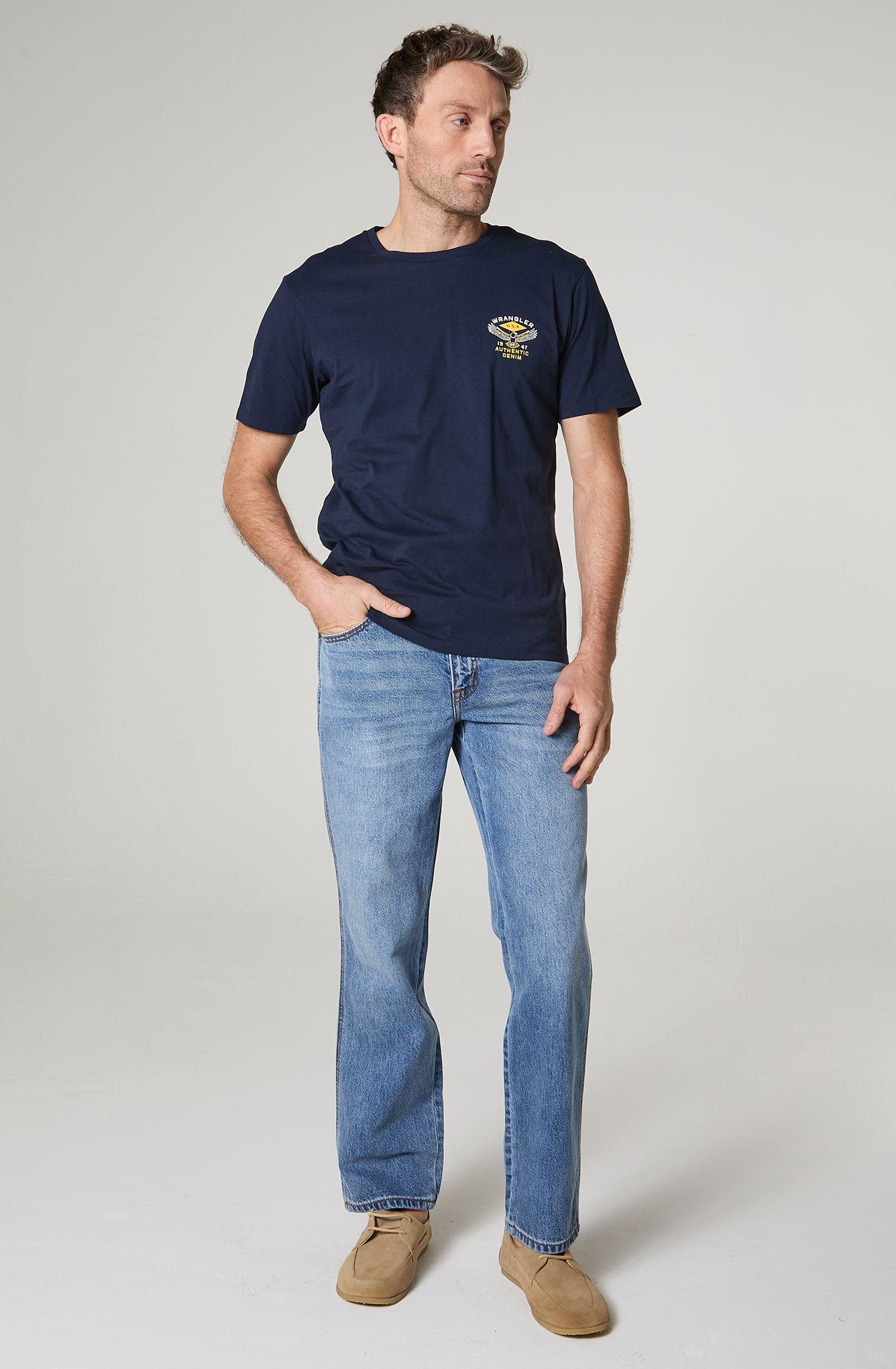 Polera Hombre Cuello Redondo Manga Corta Regular Fit 100% Cotton-0