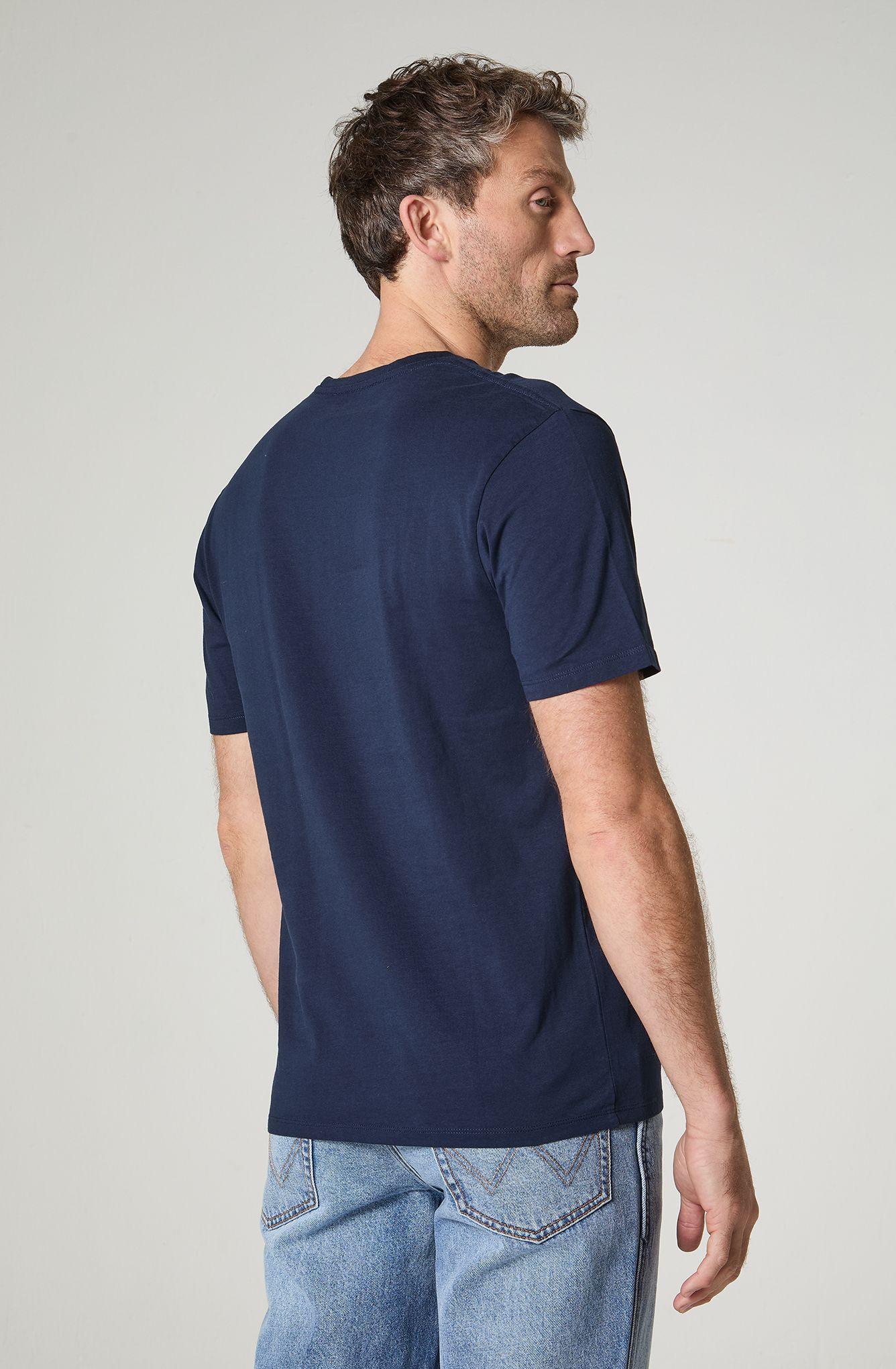 Polera Hombre Cuello Redondo Manga Corta Regular Fit 100% Cotton-3