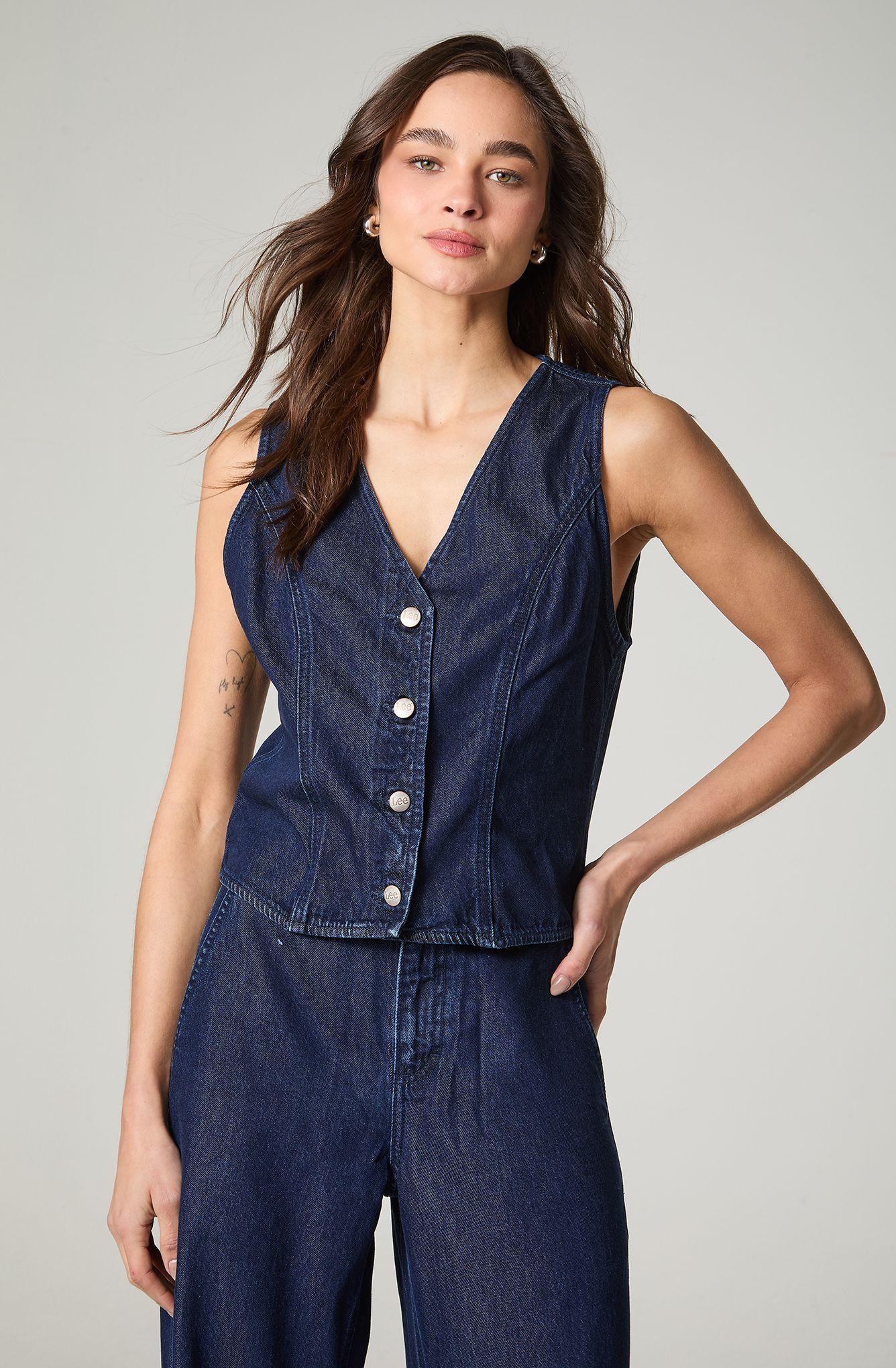 Vest Mujer Denim Regular Fit-1