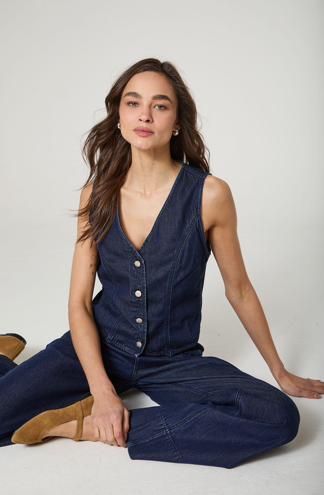Vest Mujer Denim Regular Fit-3