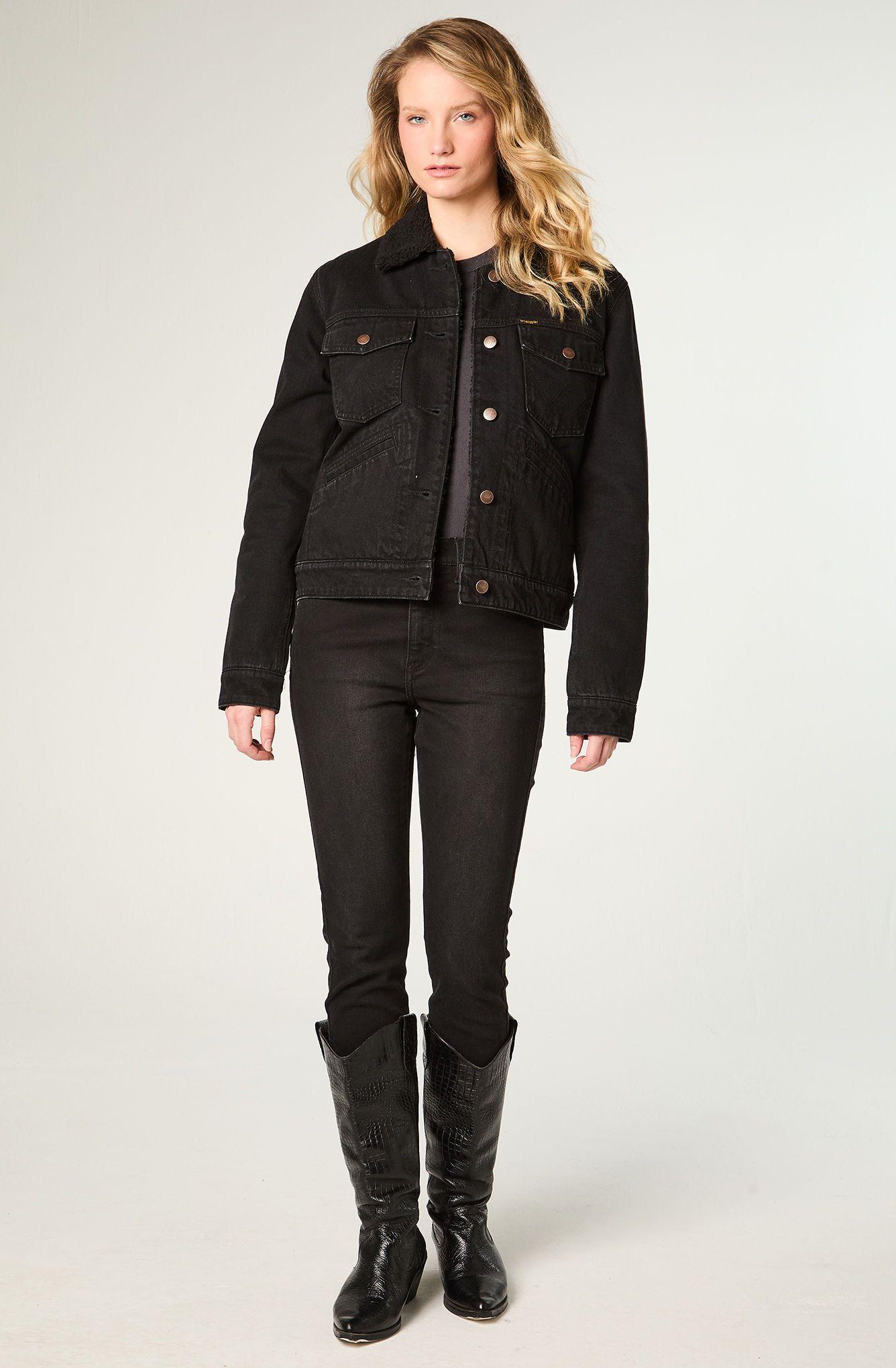 Chaqueta Mujer Heritage Sherpa Heritage Fit Negro -1