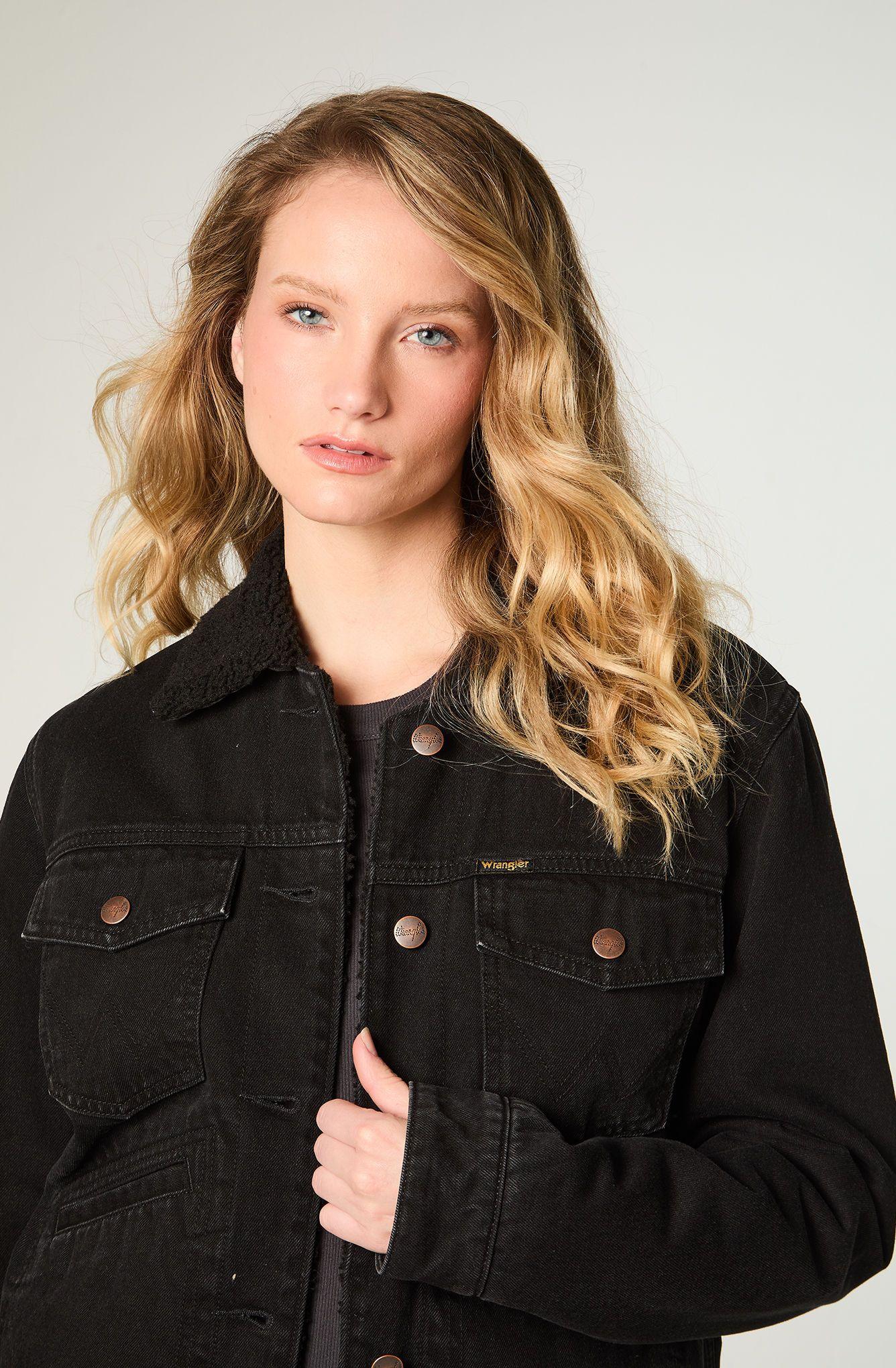 Chaqueta Mujer Heritage Sherpa Heritage Fit Negro -2