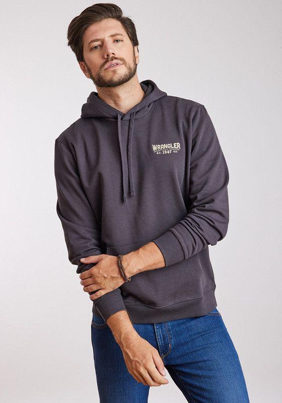 Poleron Hombre Regular Fit Hoodie Faded Black-0